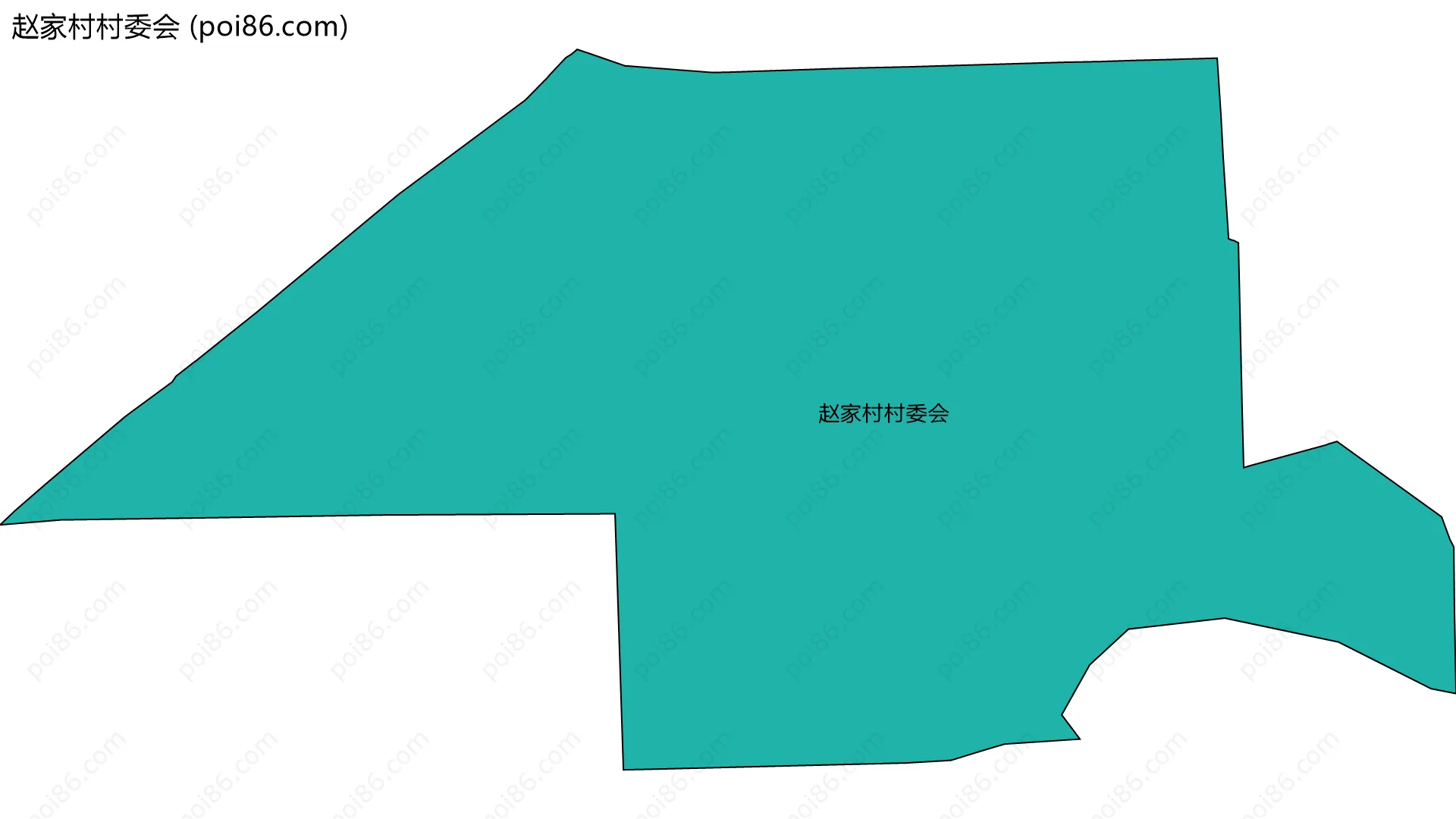 赵家村村委会边界地图
