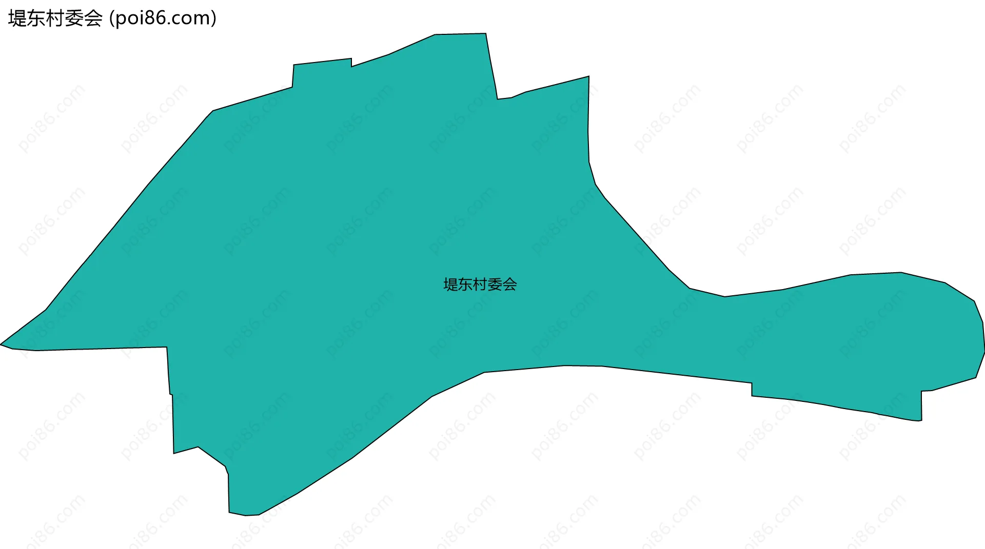 堤东村委会边界地图