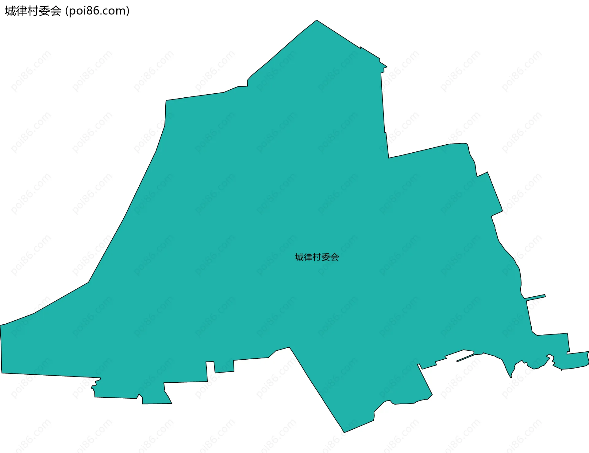 城律村委会边界地图