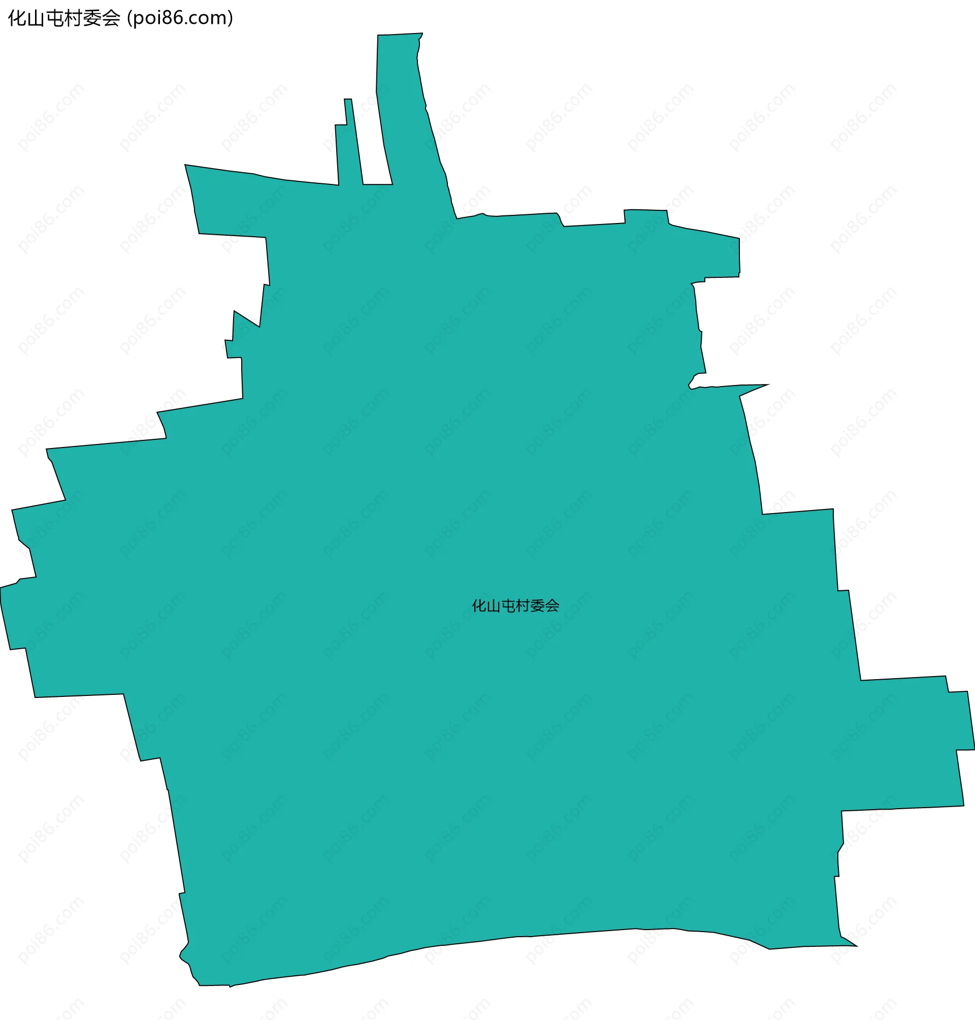 化山屯村委会边界地图