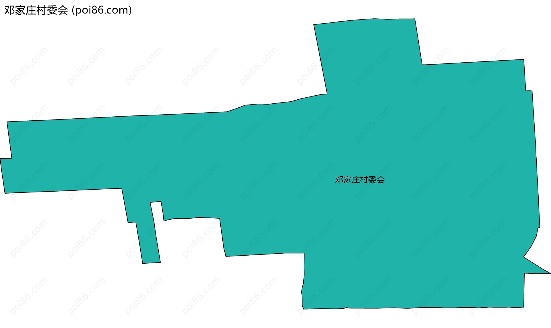 邓家庄村委会边界地图