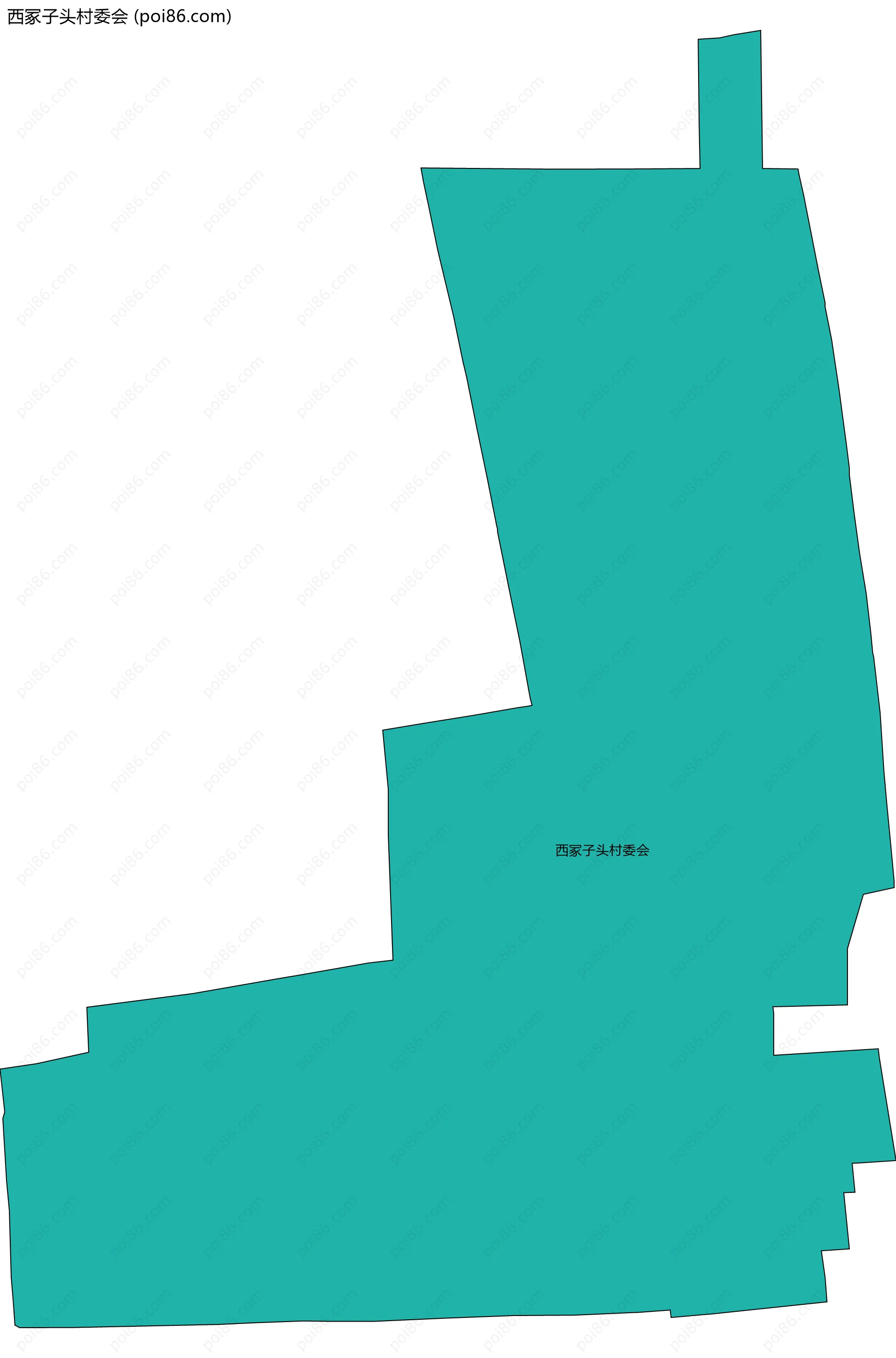 西冢子头村委会边界地图