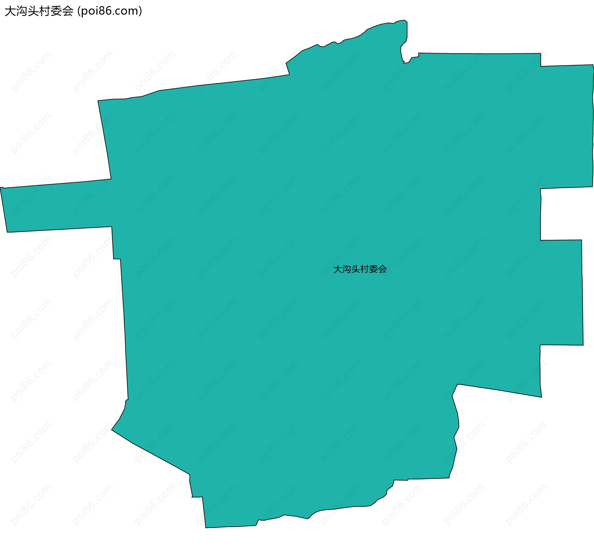 大沟头村委会边界地图