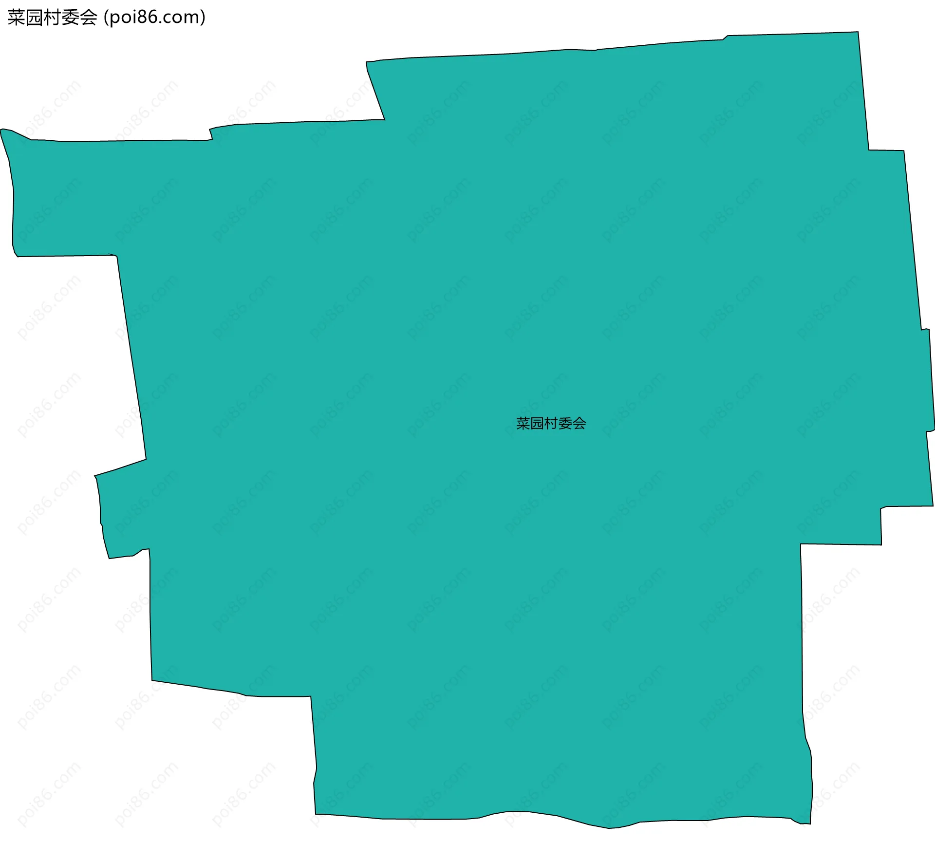 菜园村委会边界地图