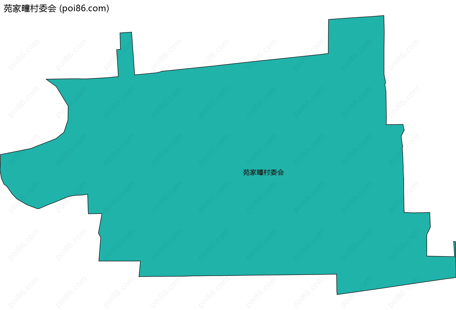 苑家疃村委会边界地图