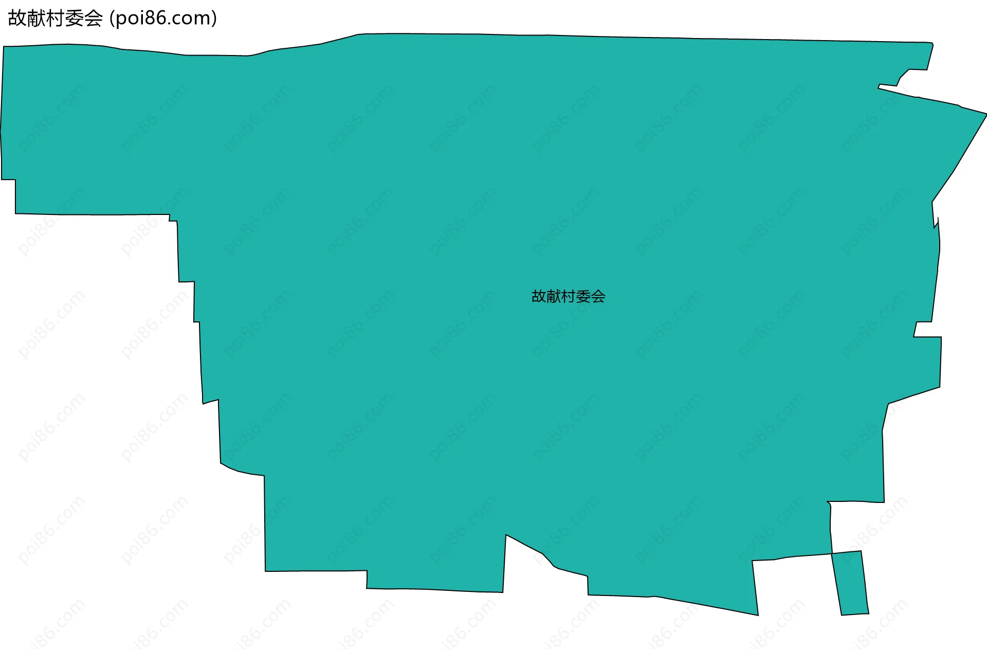 故献村委会边界地图