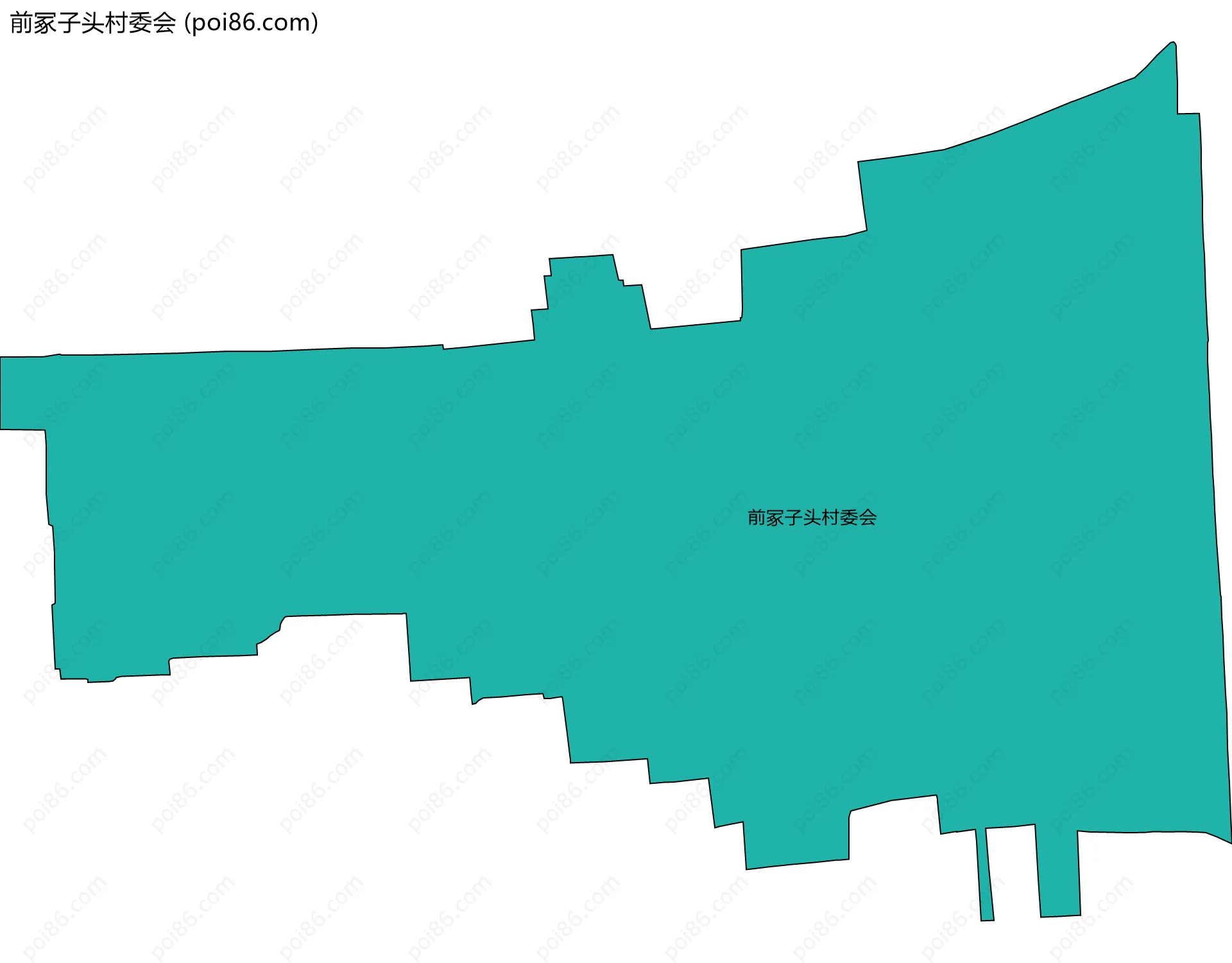 前冢子头村委会边界地图