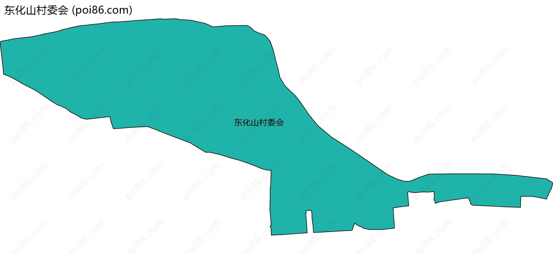 东化山村委会边界地图