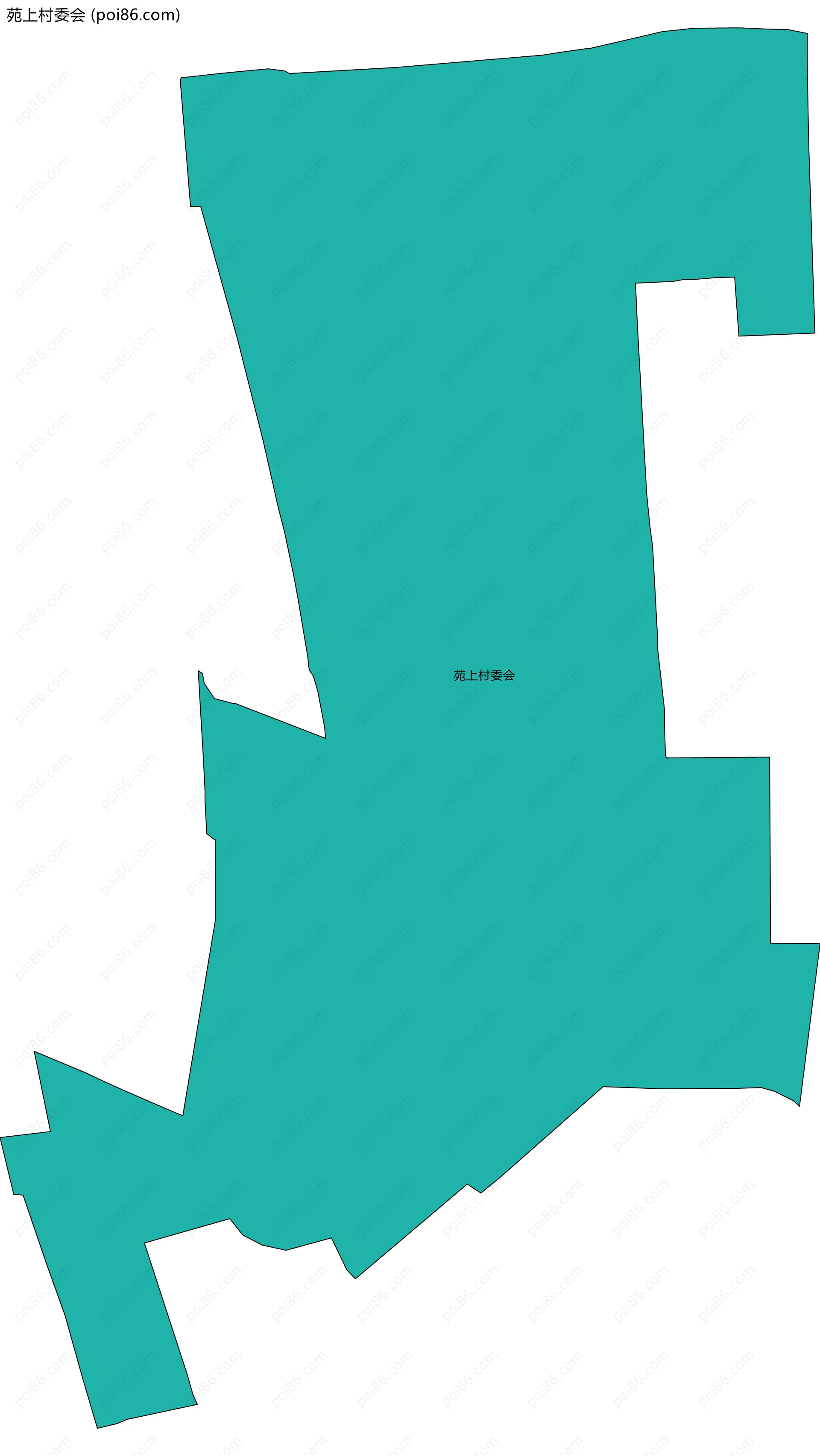 苑上村委会边界地图