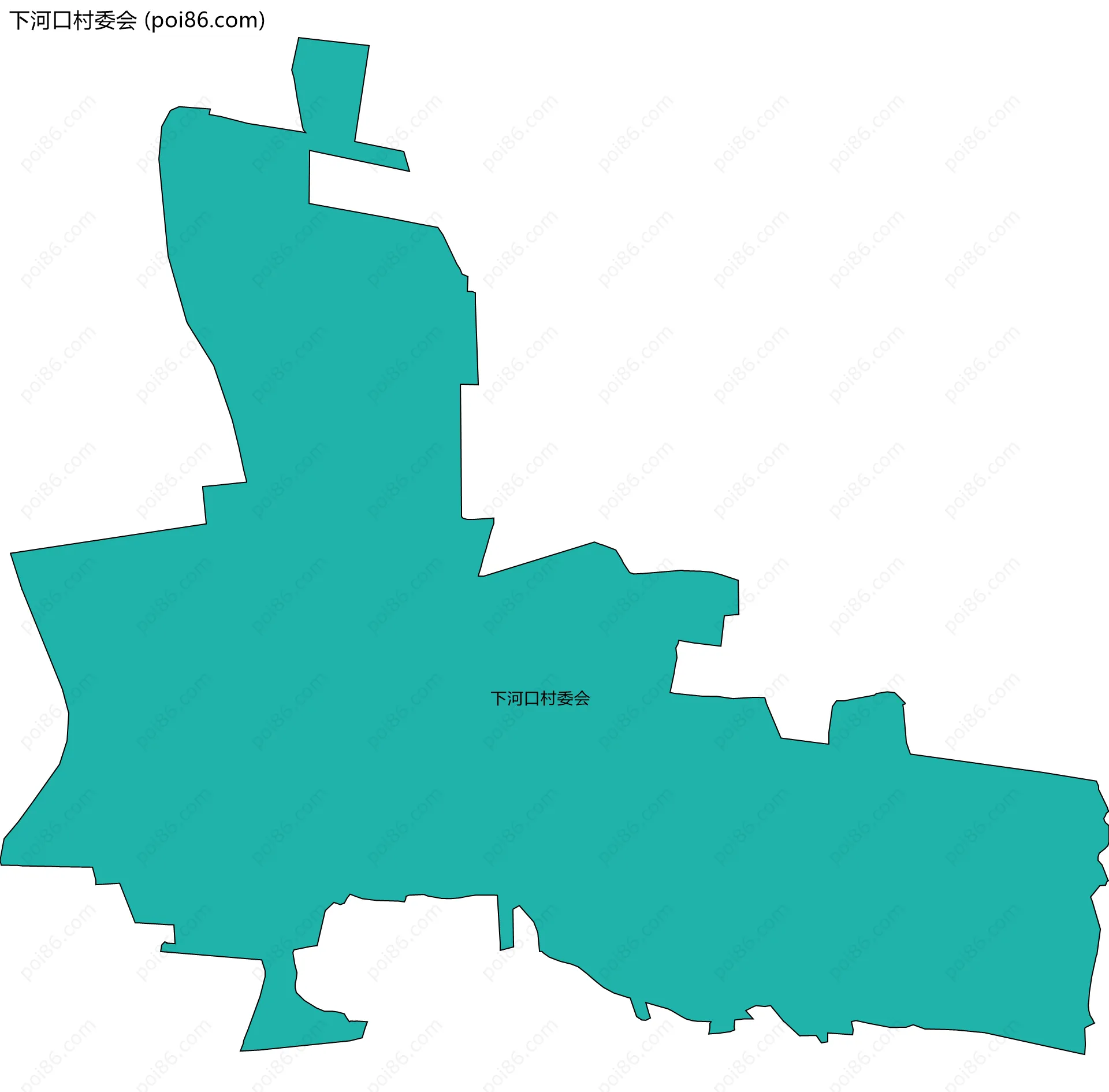 下河口村委会边界地图