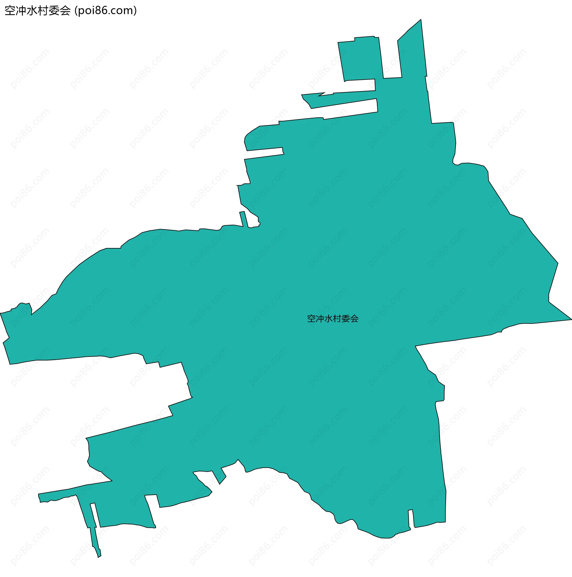 空冲水村委会边界地图