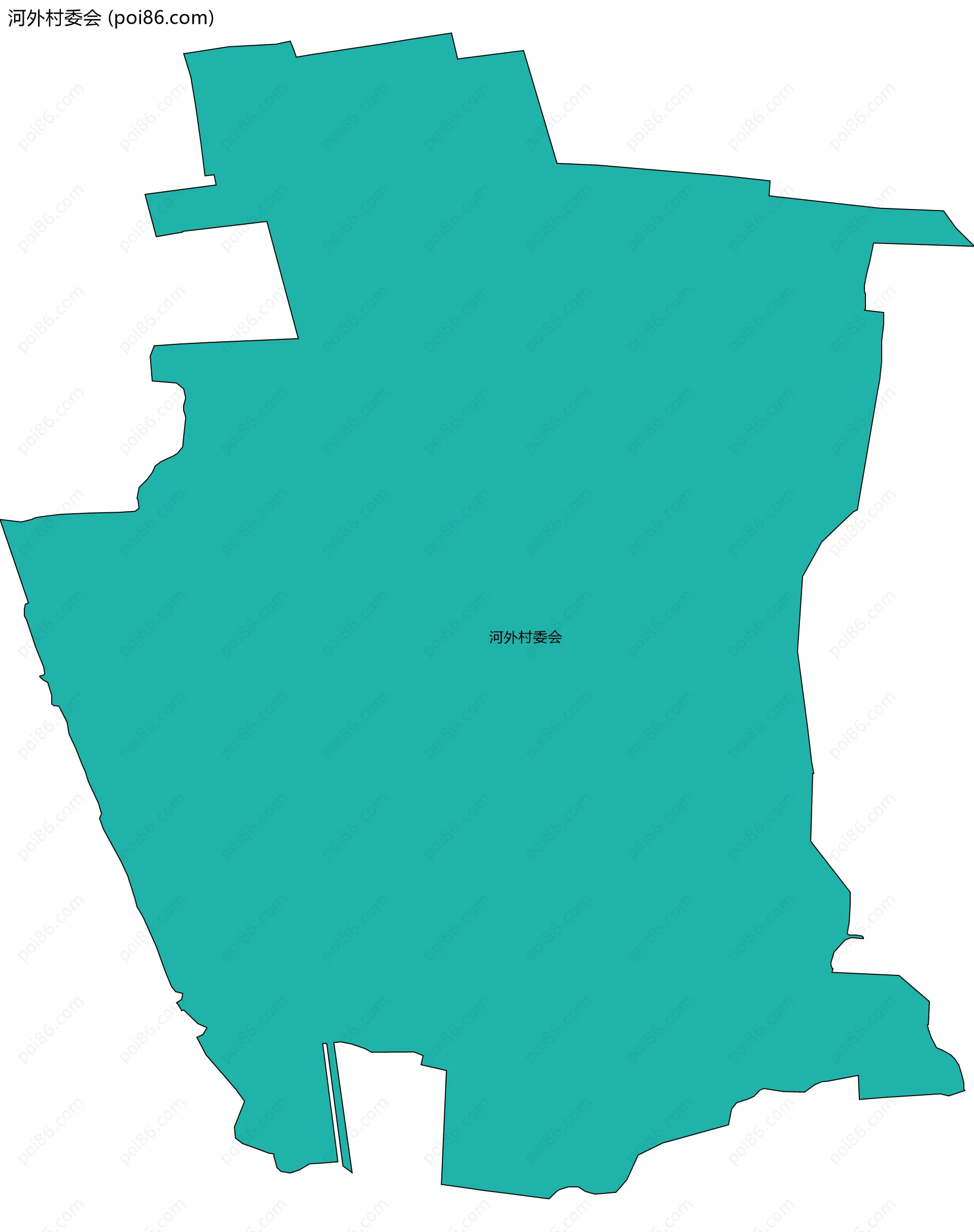 河外村委会边界地图