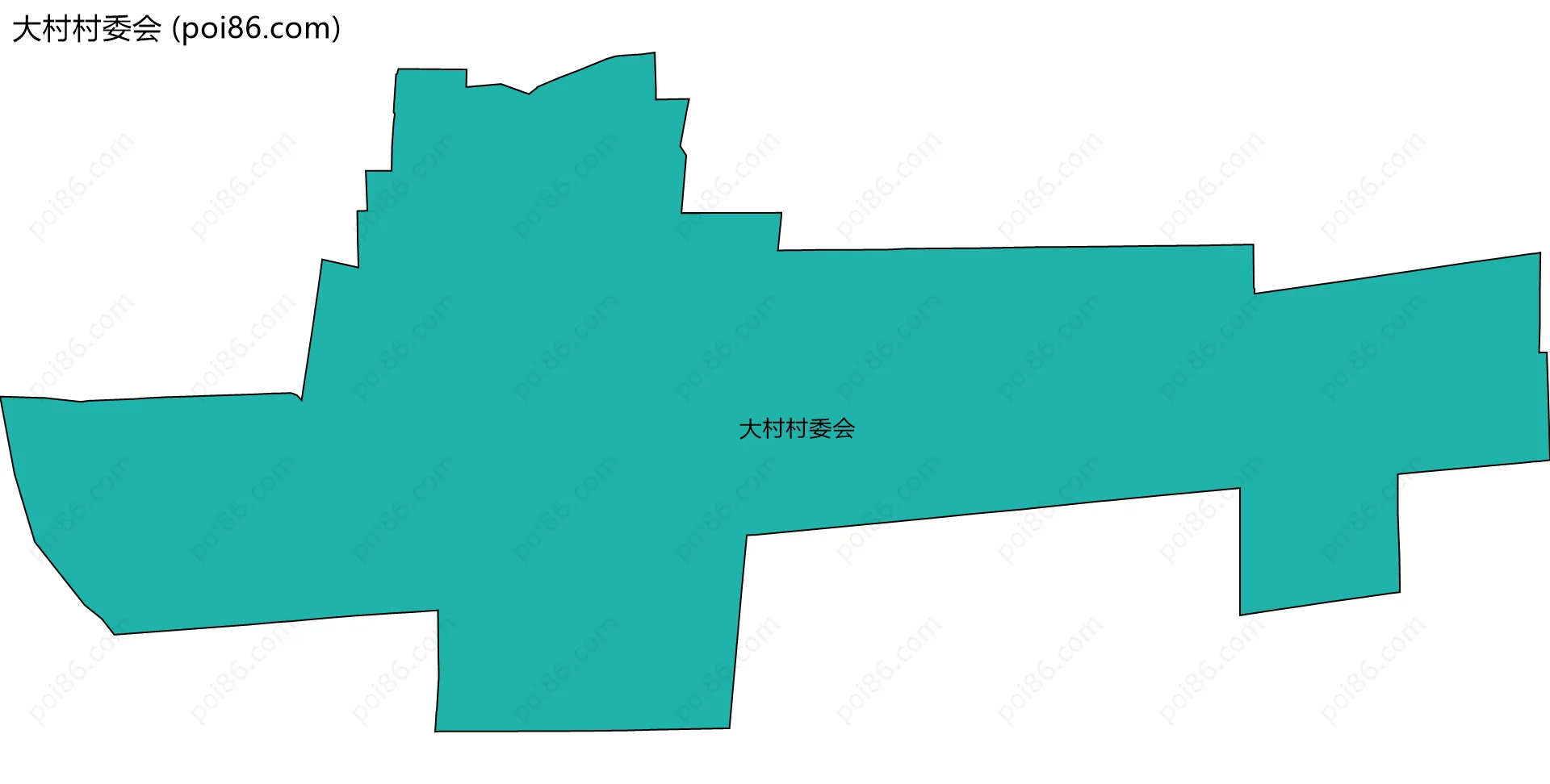 大村村委会边界地图