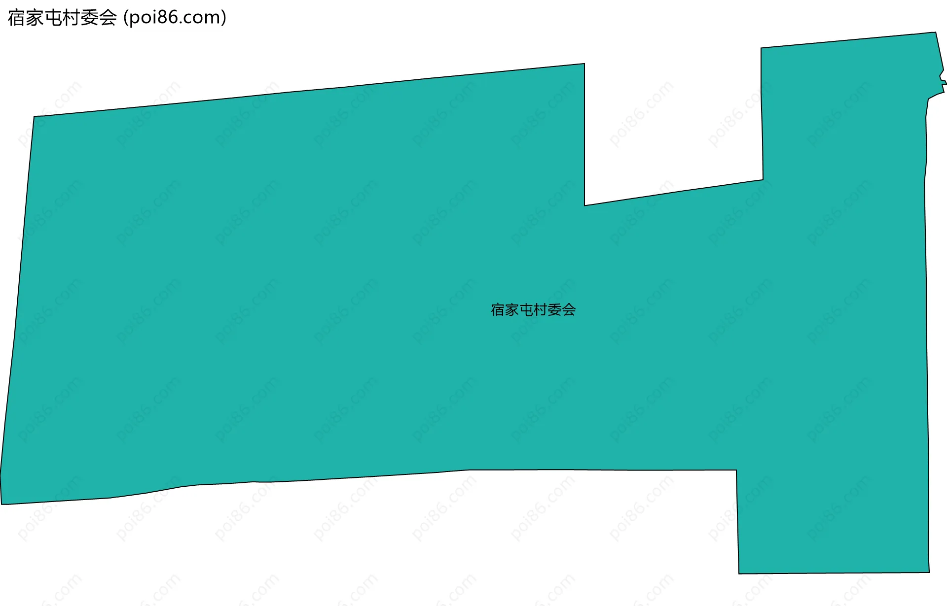 宿家屯村委会边界地图