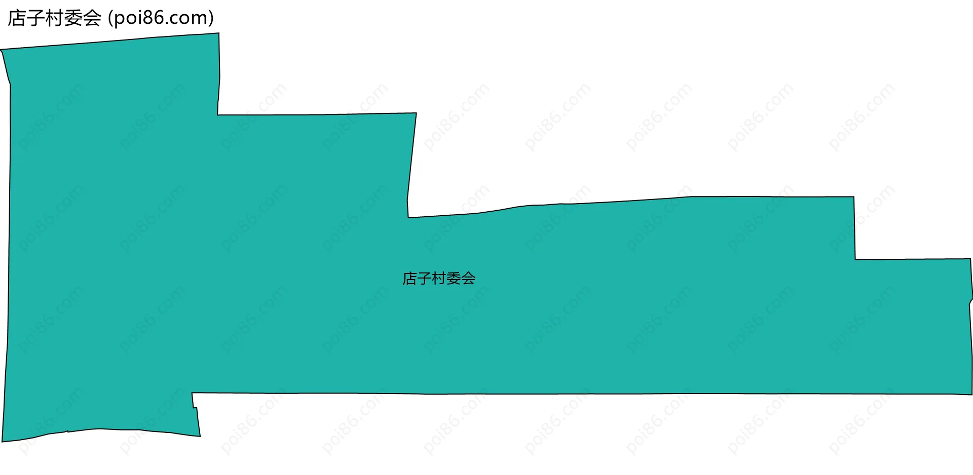 店子村委会边界地图