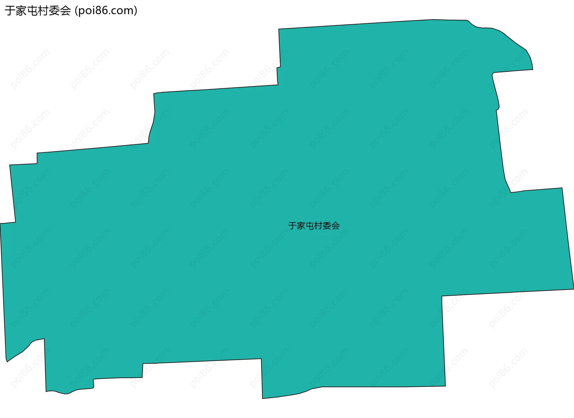 于家屯村委会边界地图