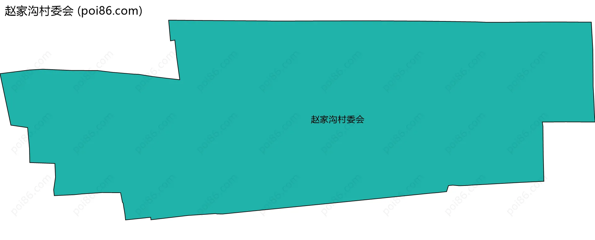 赵家沟村委会边界地图