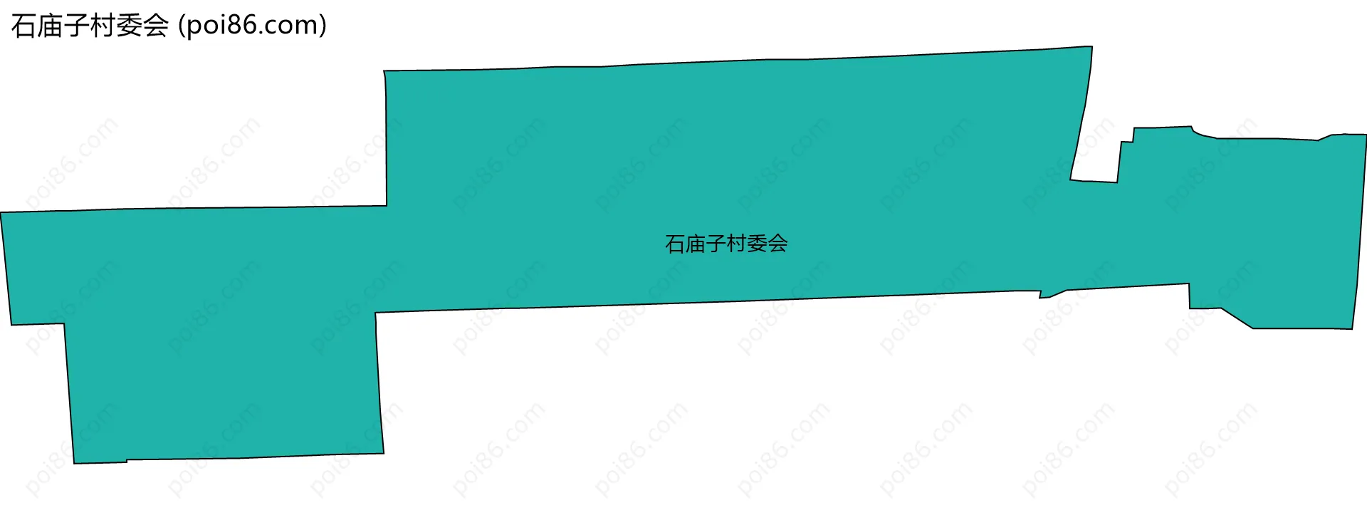 石庙子村委会边界地图