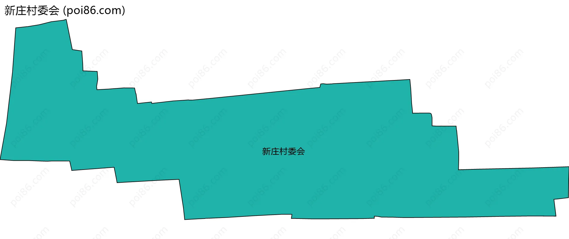 新庄村委会边界地图