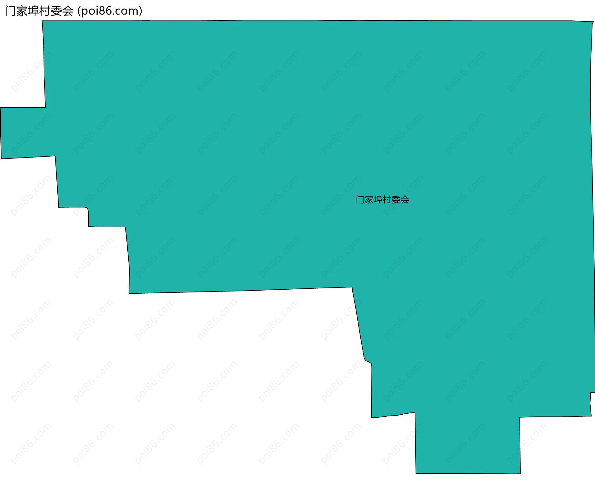 门家埠村委会边界地图