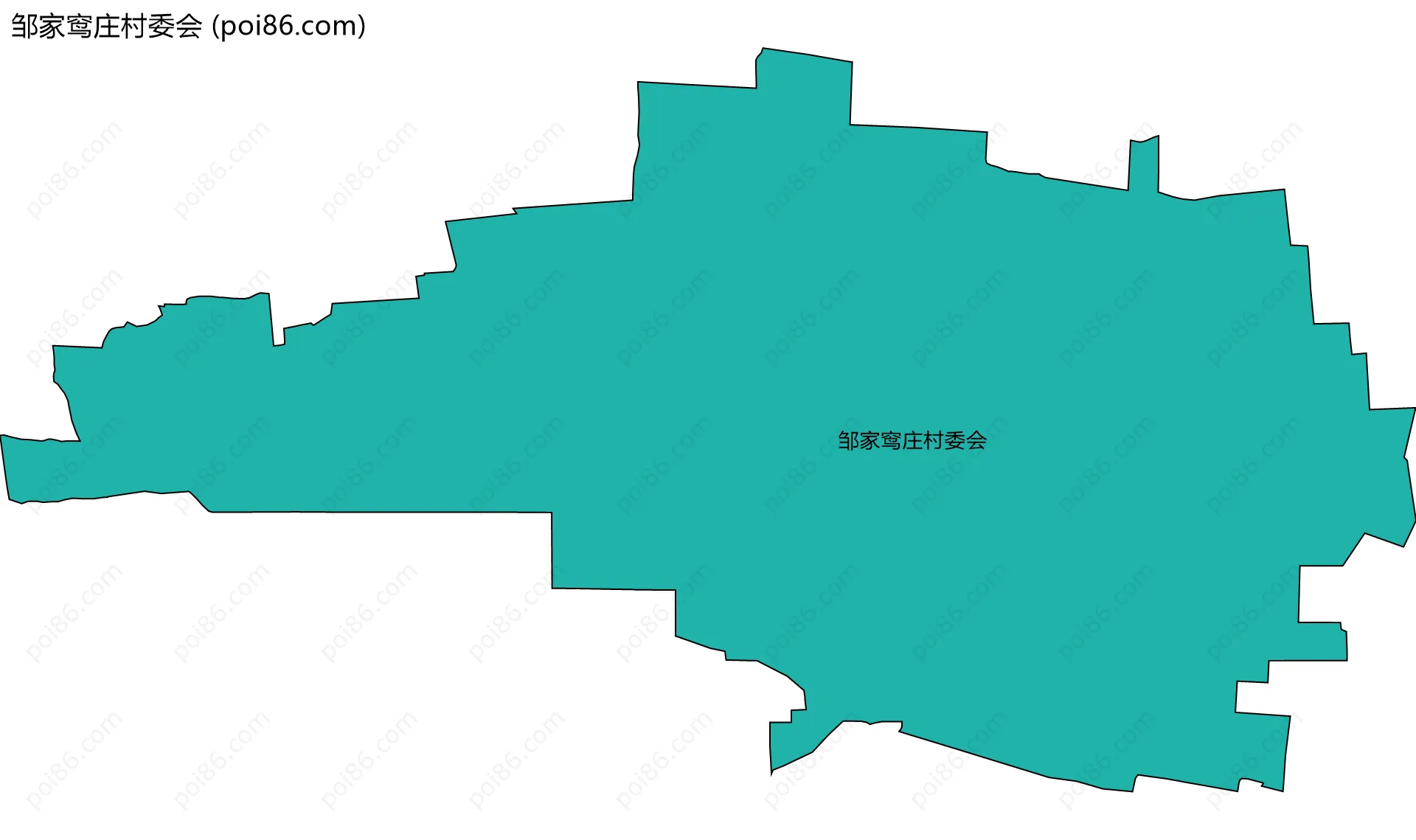 邹家窎庄村委会边界地图
