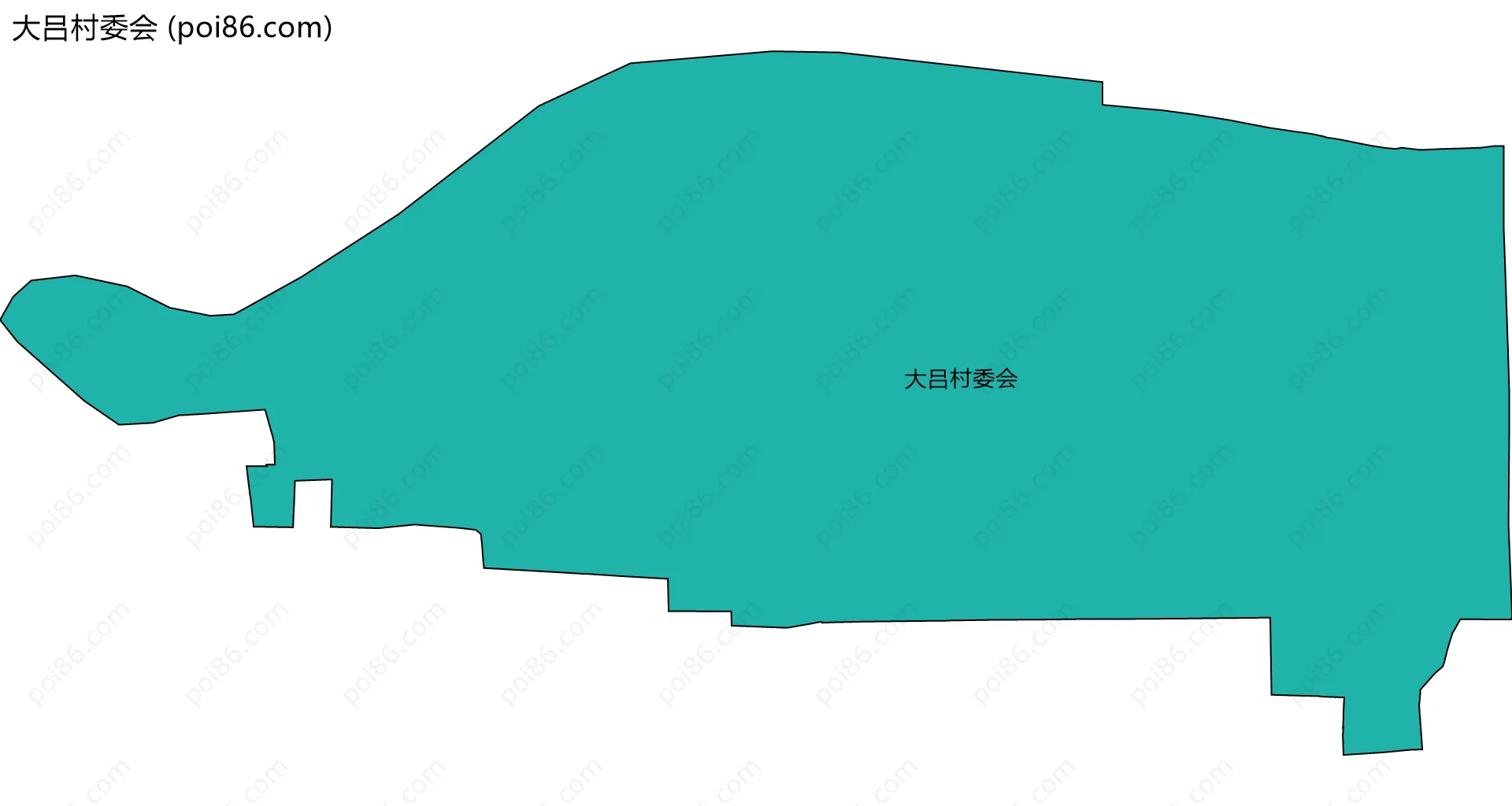大吕村委会边界地图