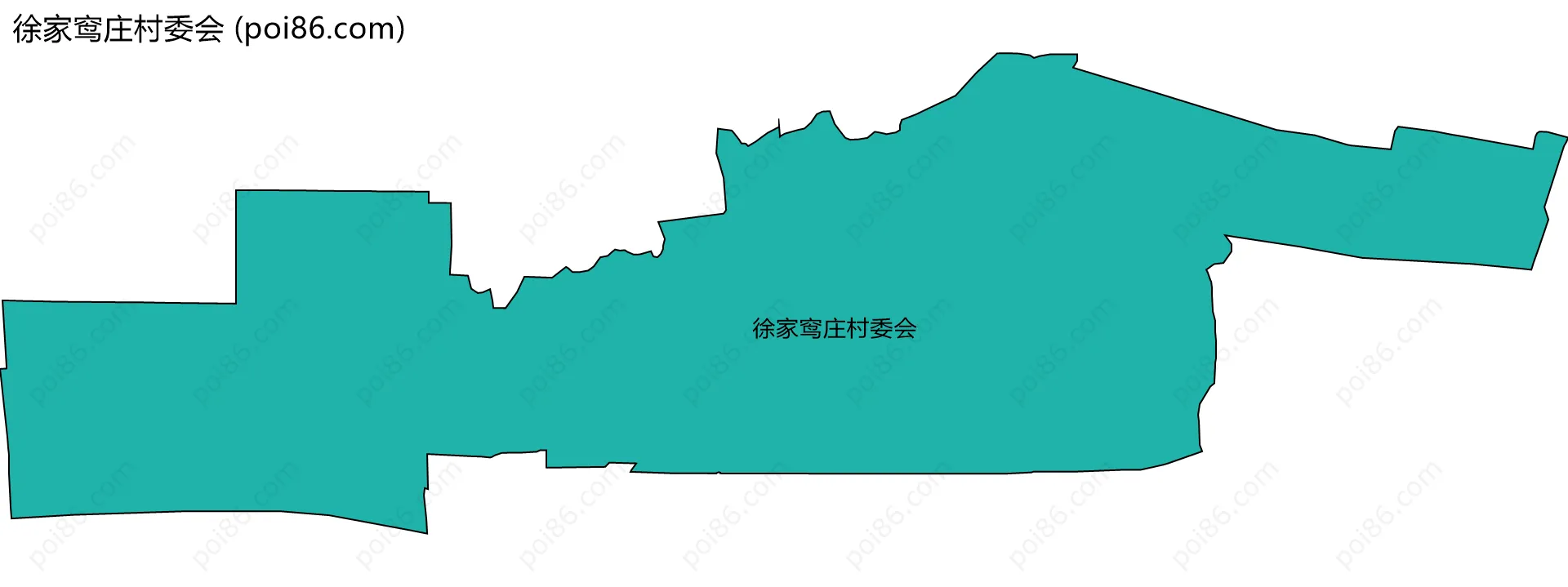 徐家窎庄村委会边界地图