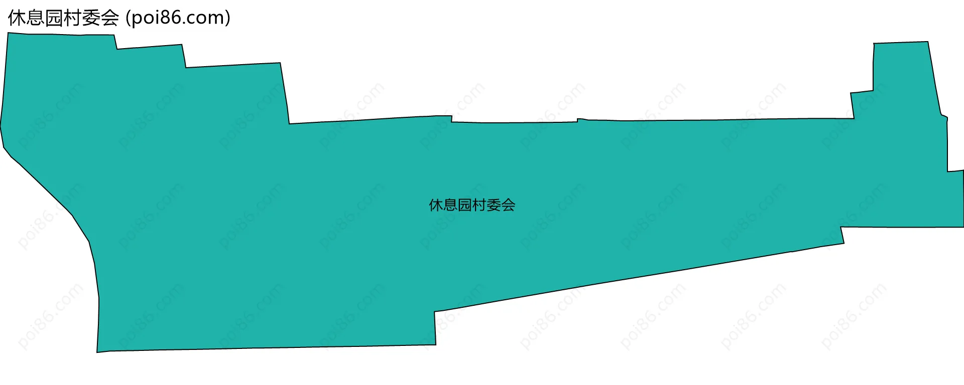 休息园村委会边界地图