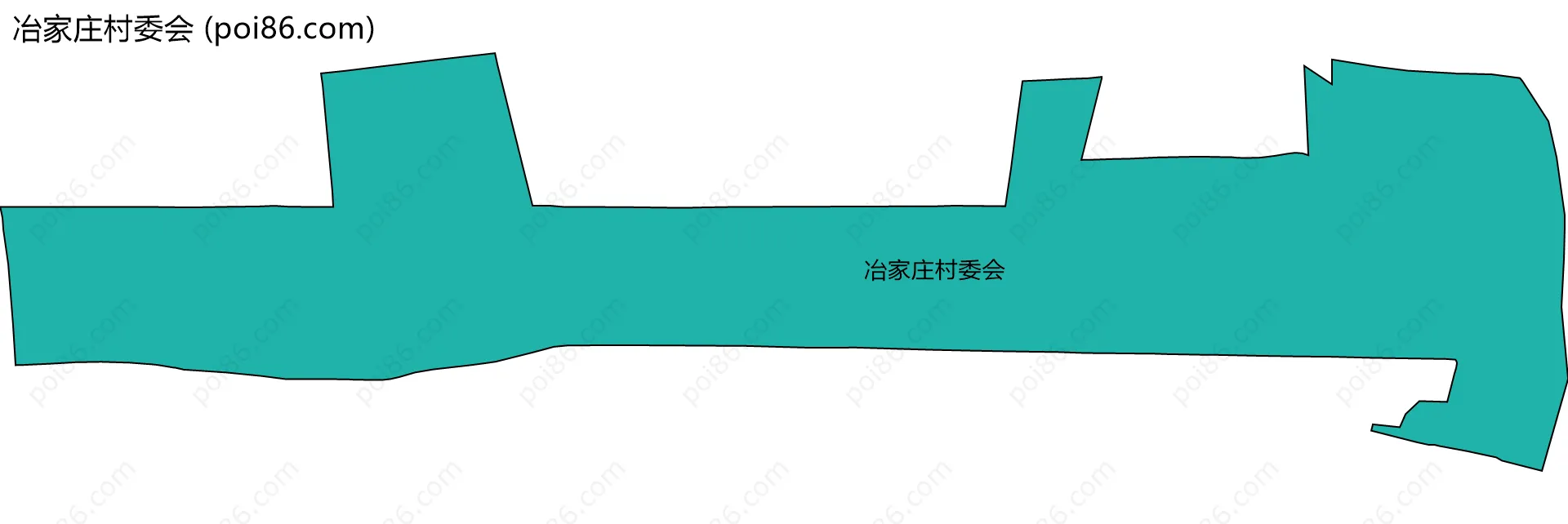 冶家庄村委会边界地图