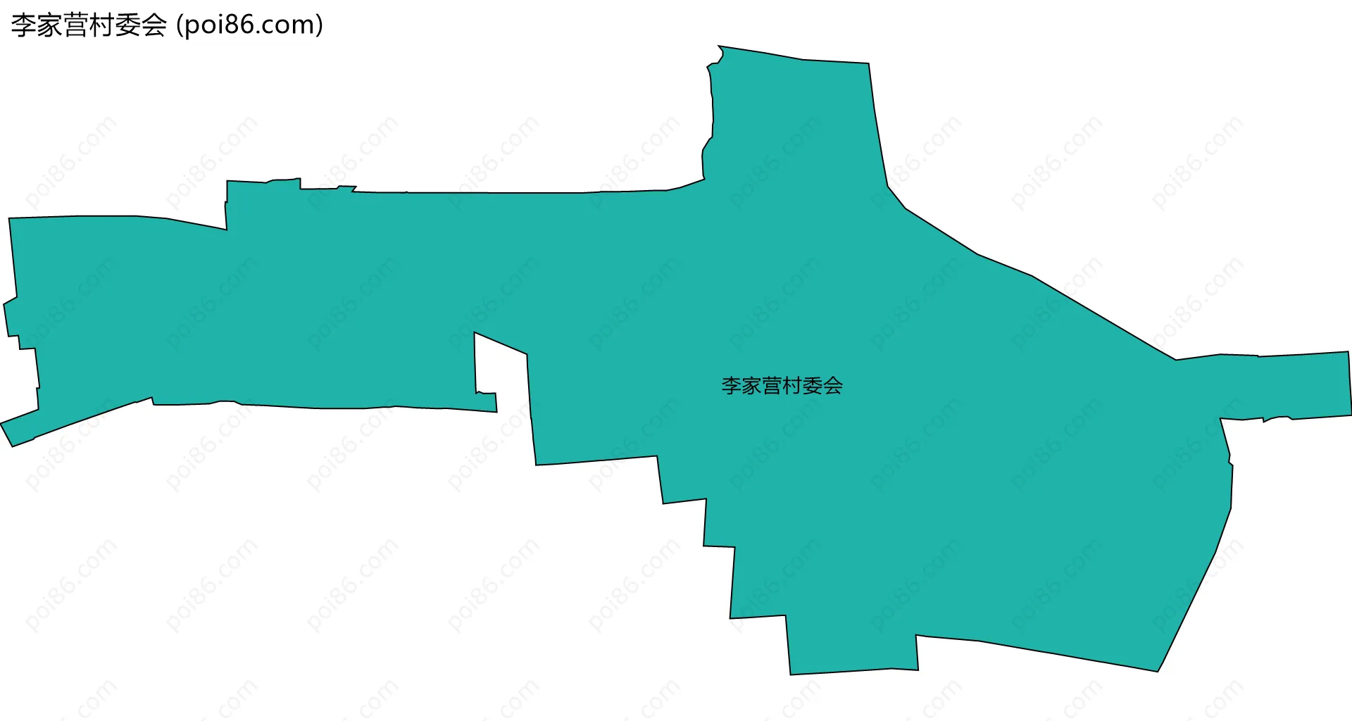 李家营村委会边界地图