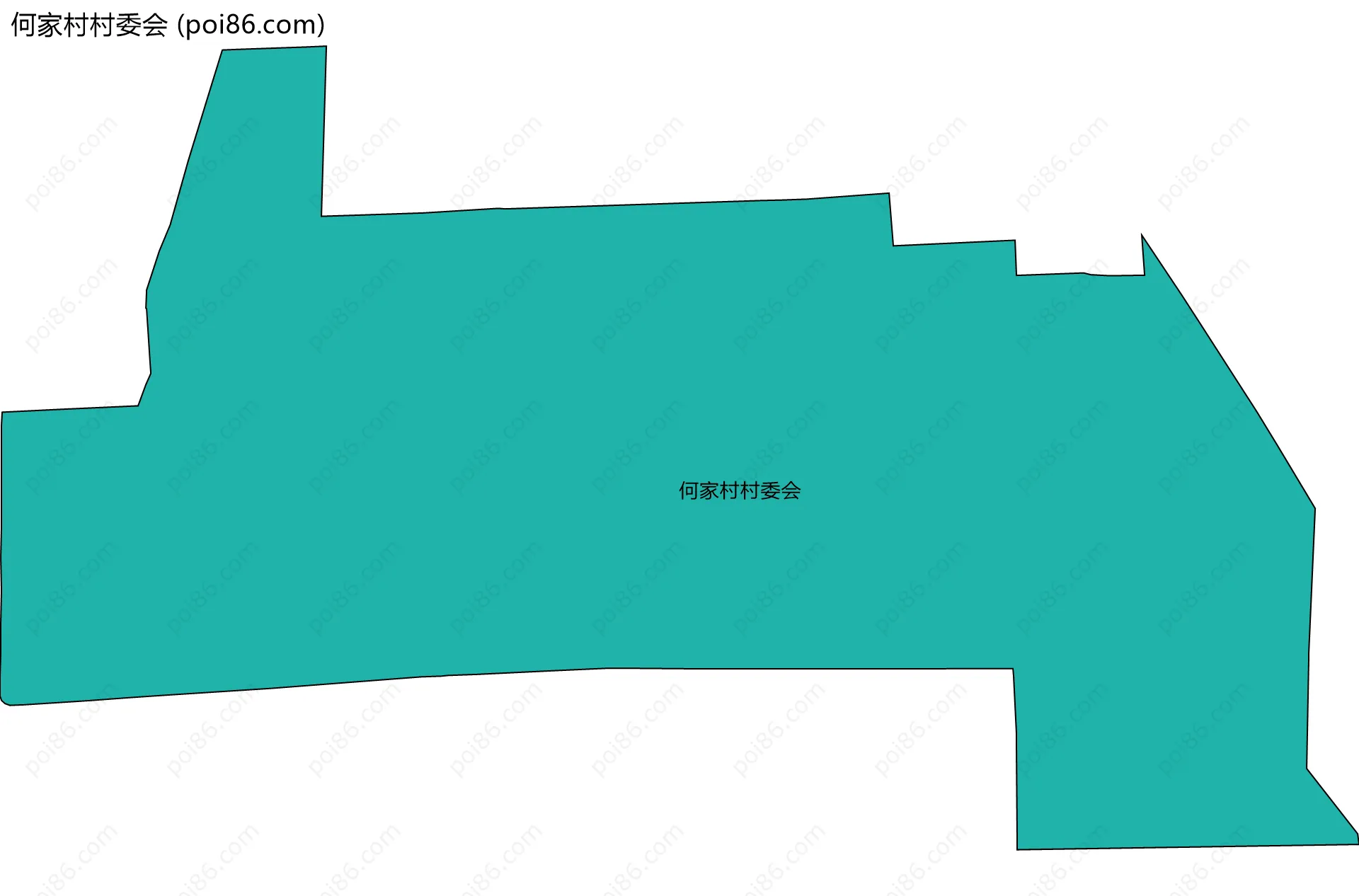 何家村村委会边界地图