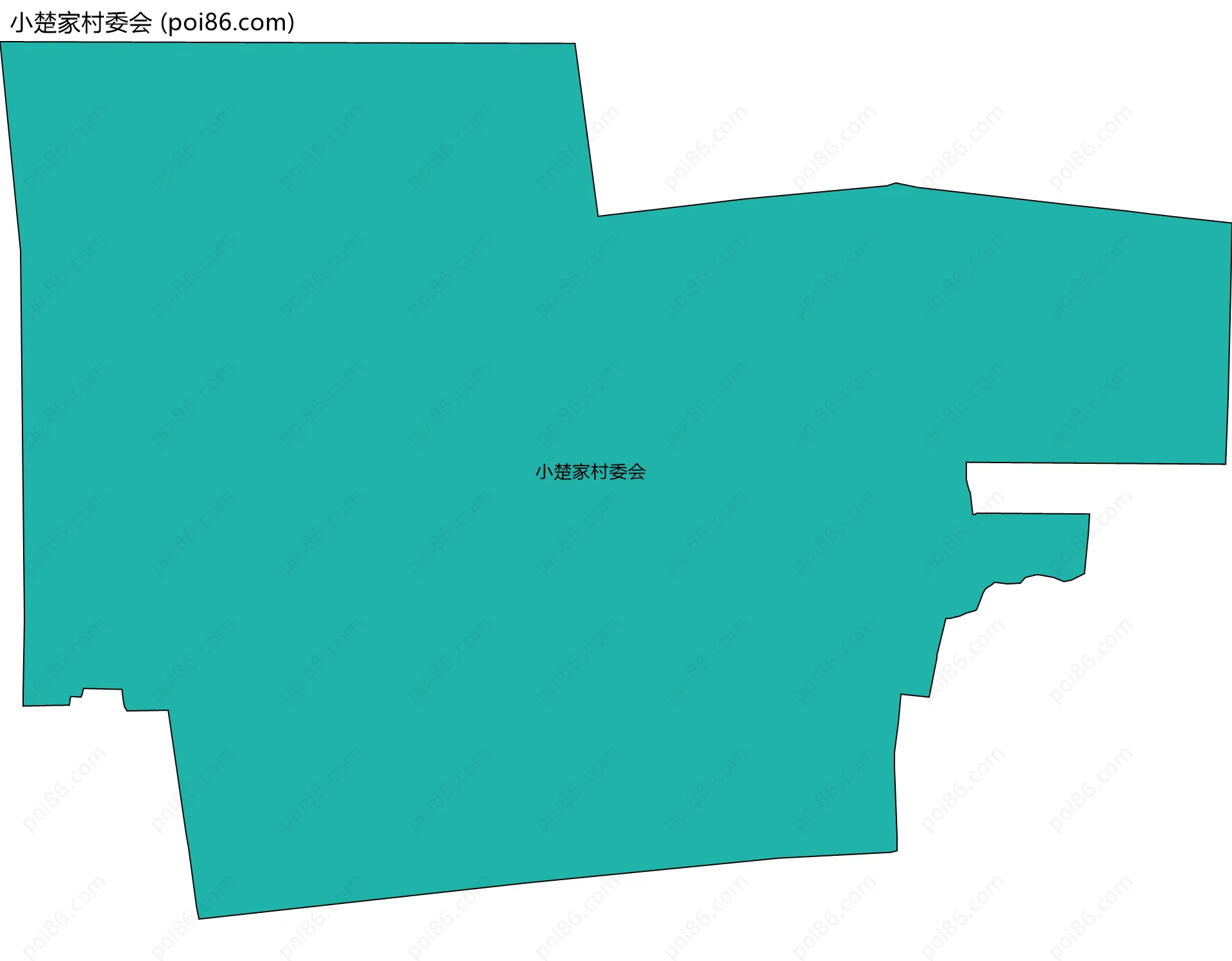 小楚家村委会边界地图