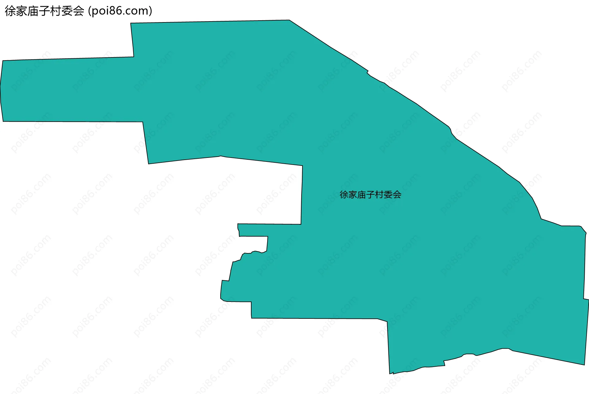 徐家庙子村委会边界地图