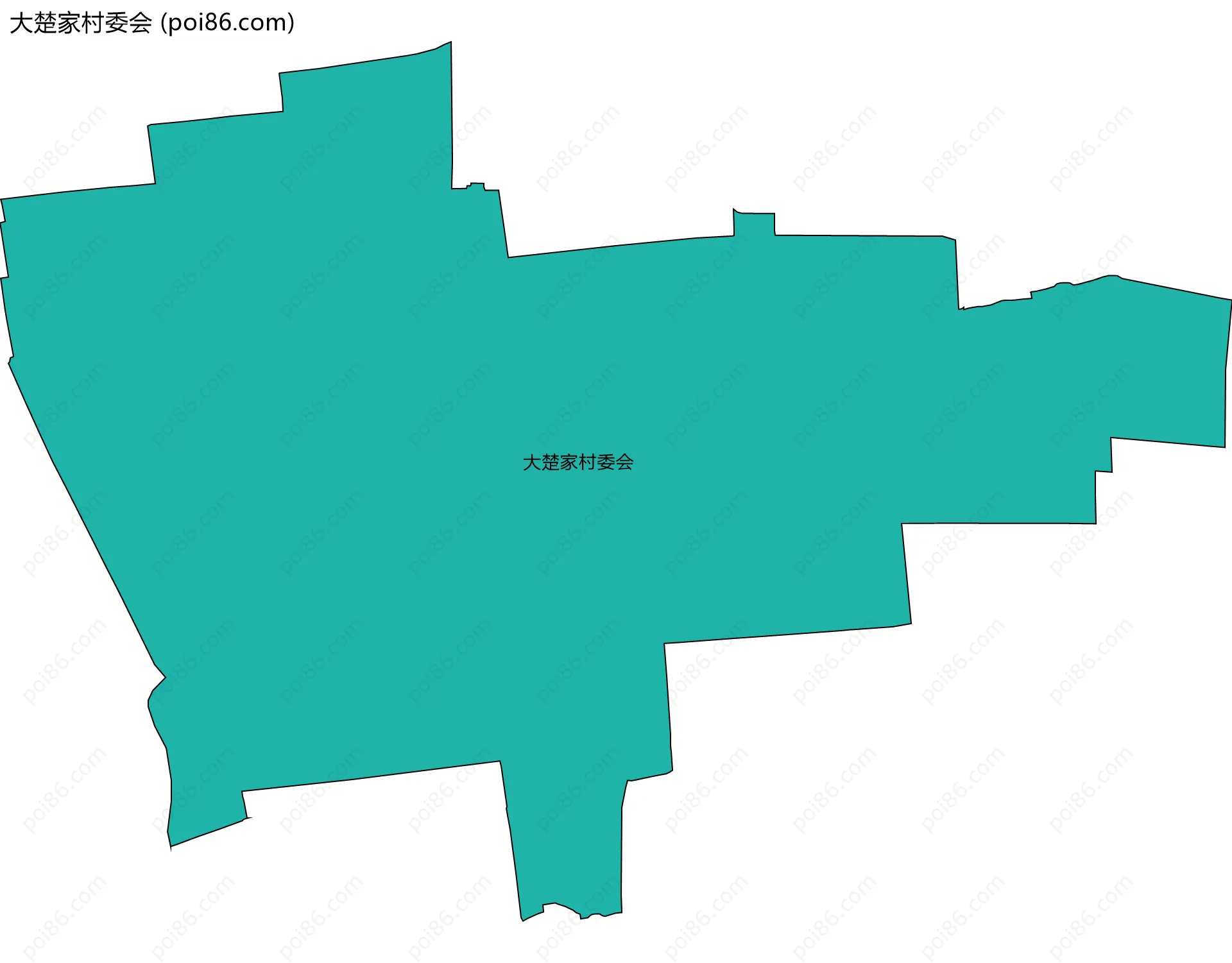 大楚家村委会边界地图