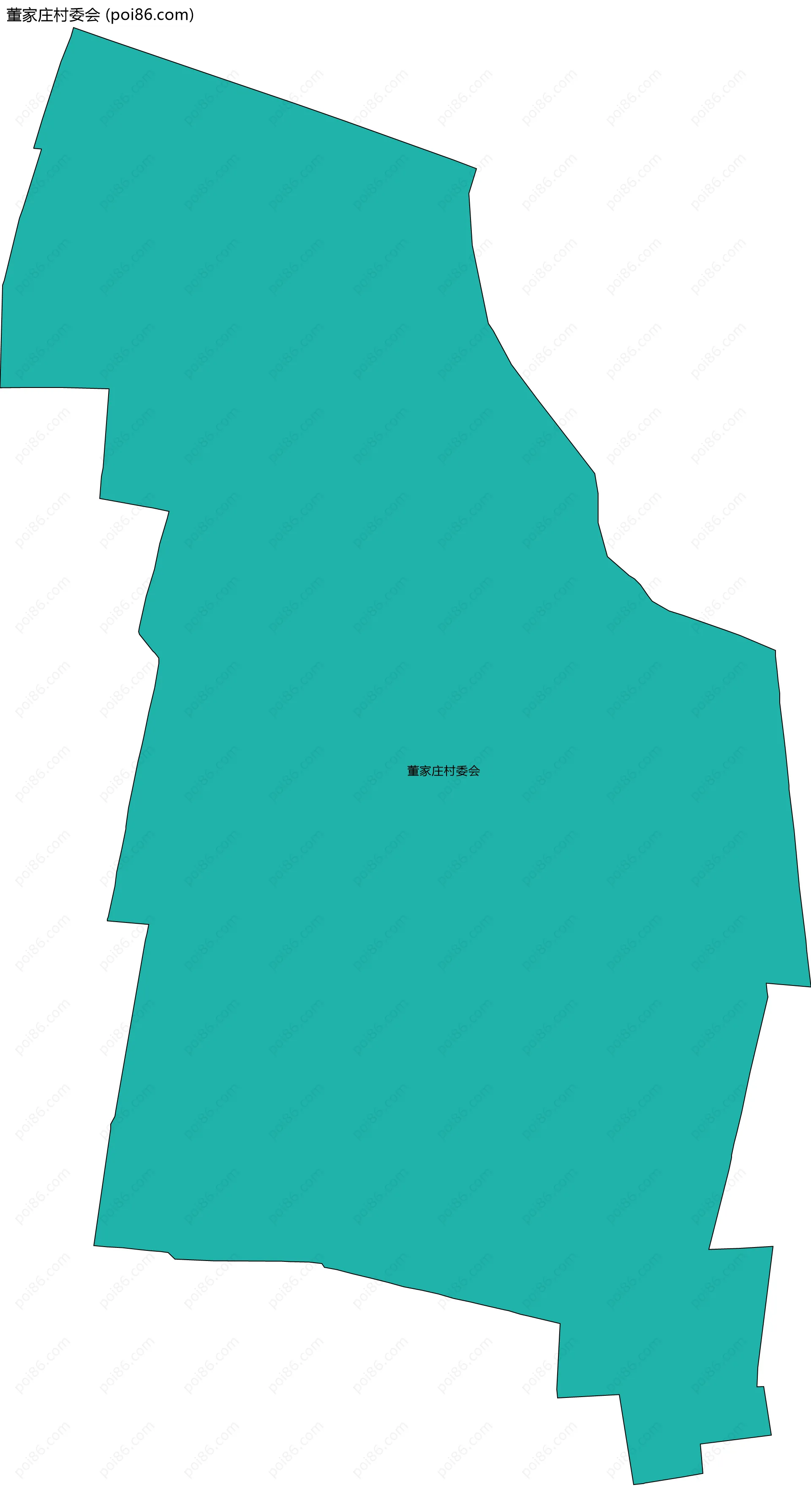 董家庄村委会边界地图