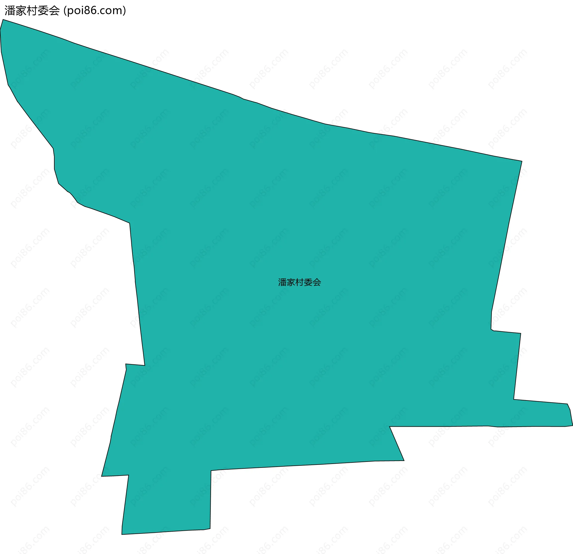 潘家村委会边界地图
