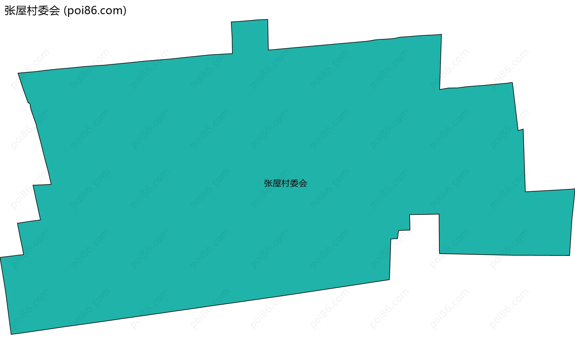 张屋村委会边界地图