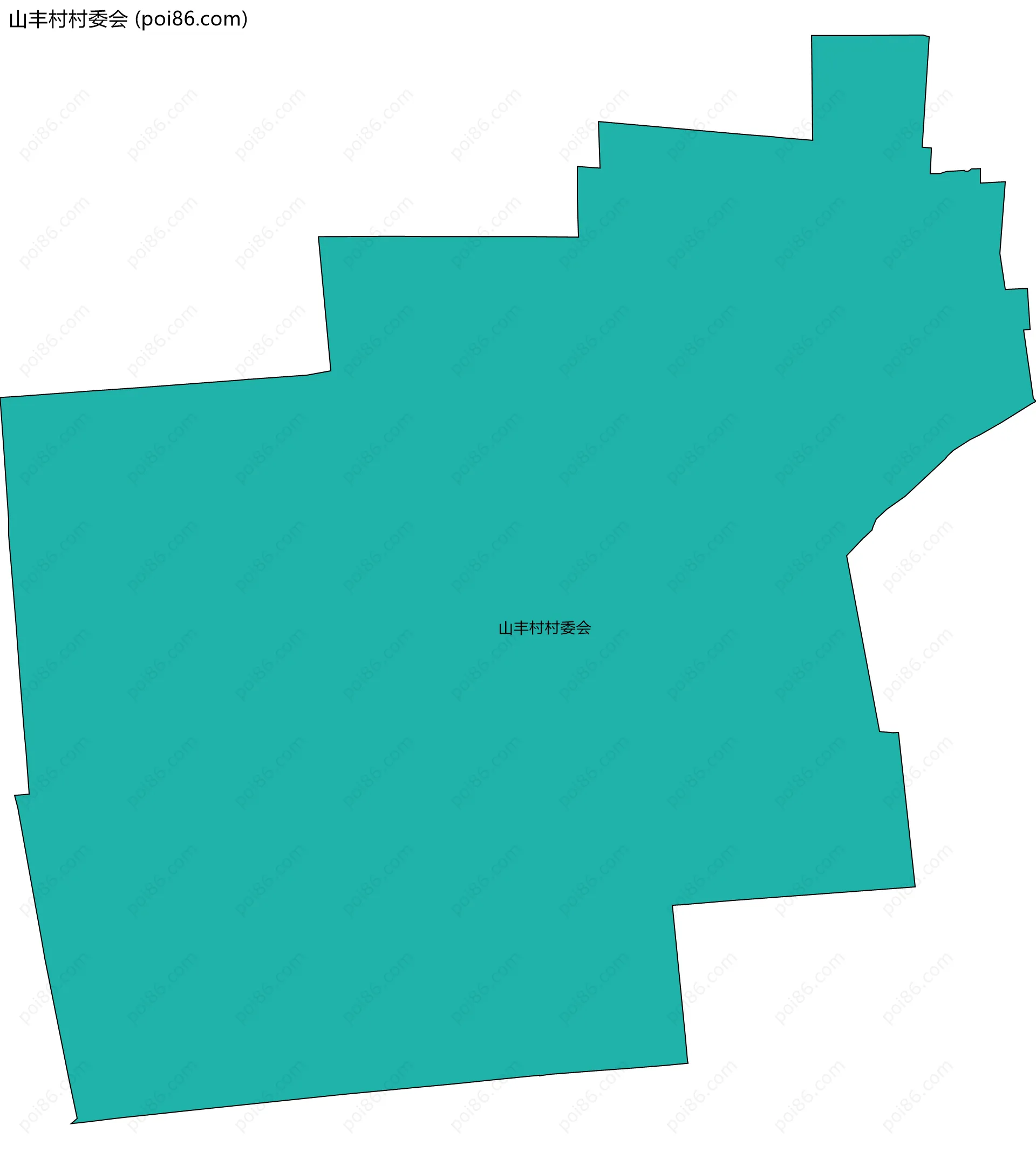 山丰村村委会边界地图