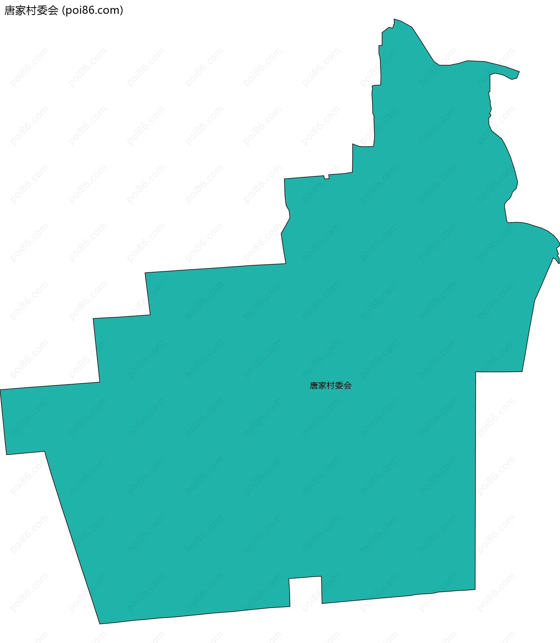 唐家村委会边界地图