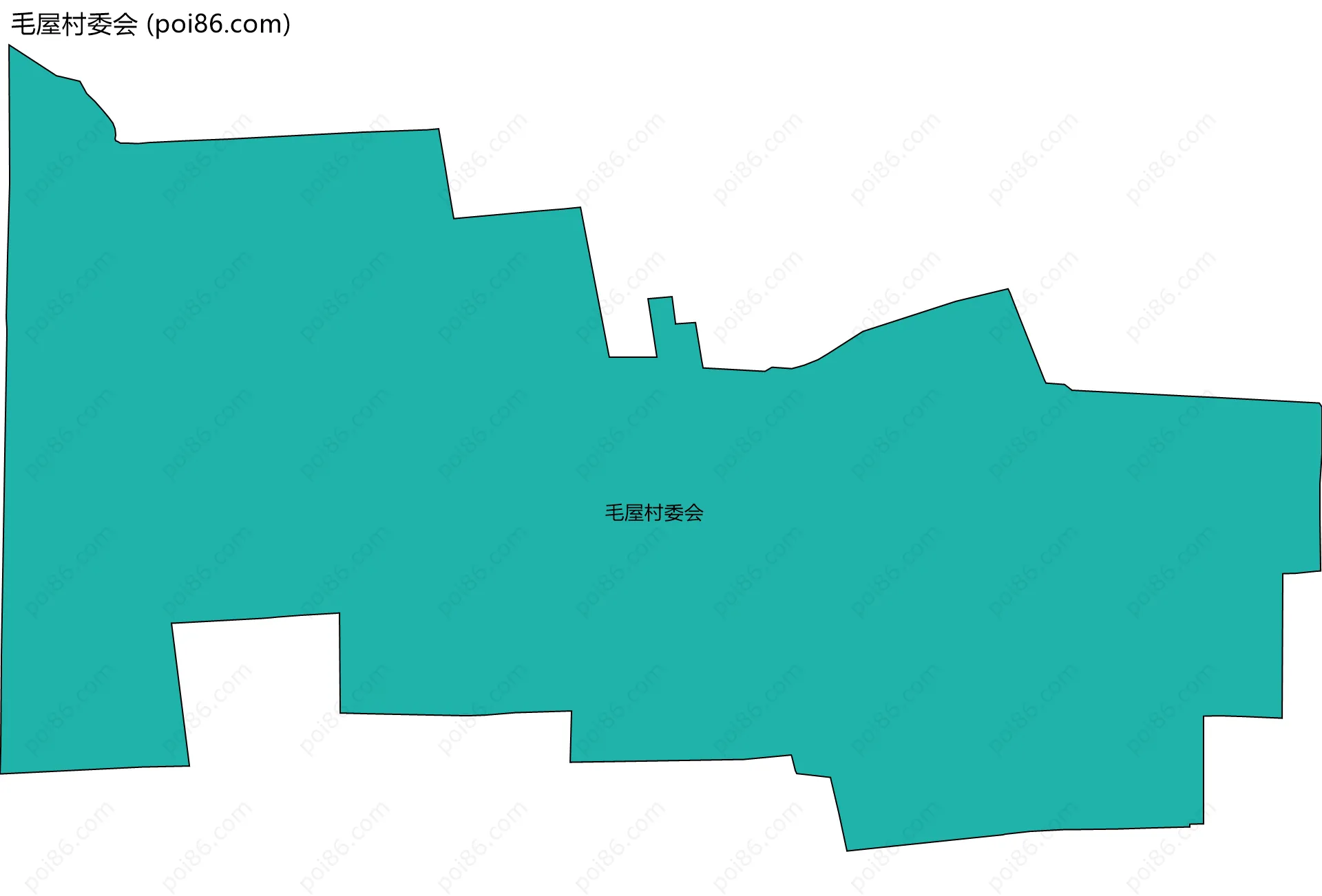 毛屋村委会边界地图