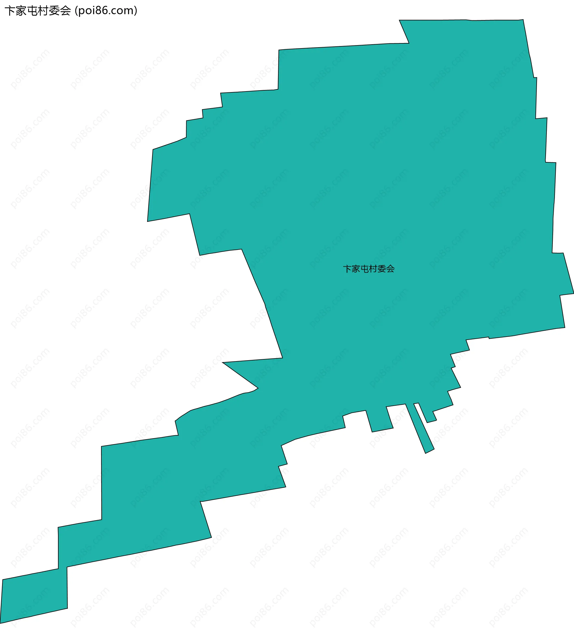 卞家屯村委会边界地图