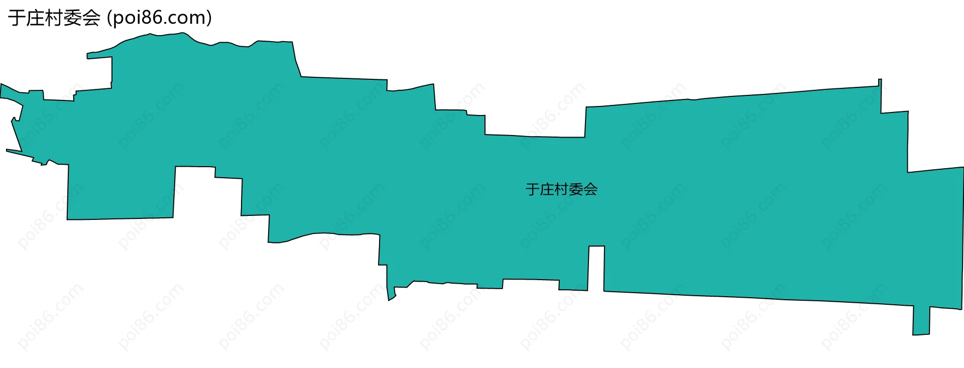 于庄村委会边界地图