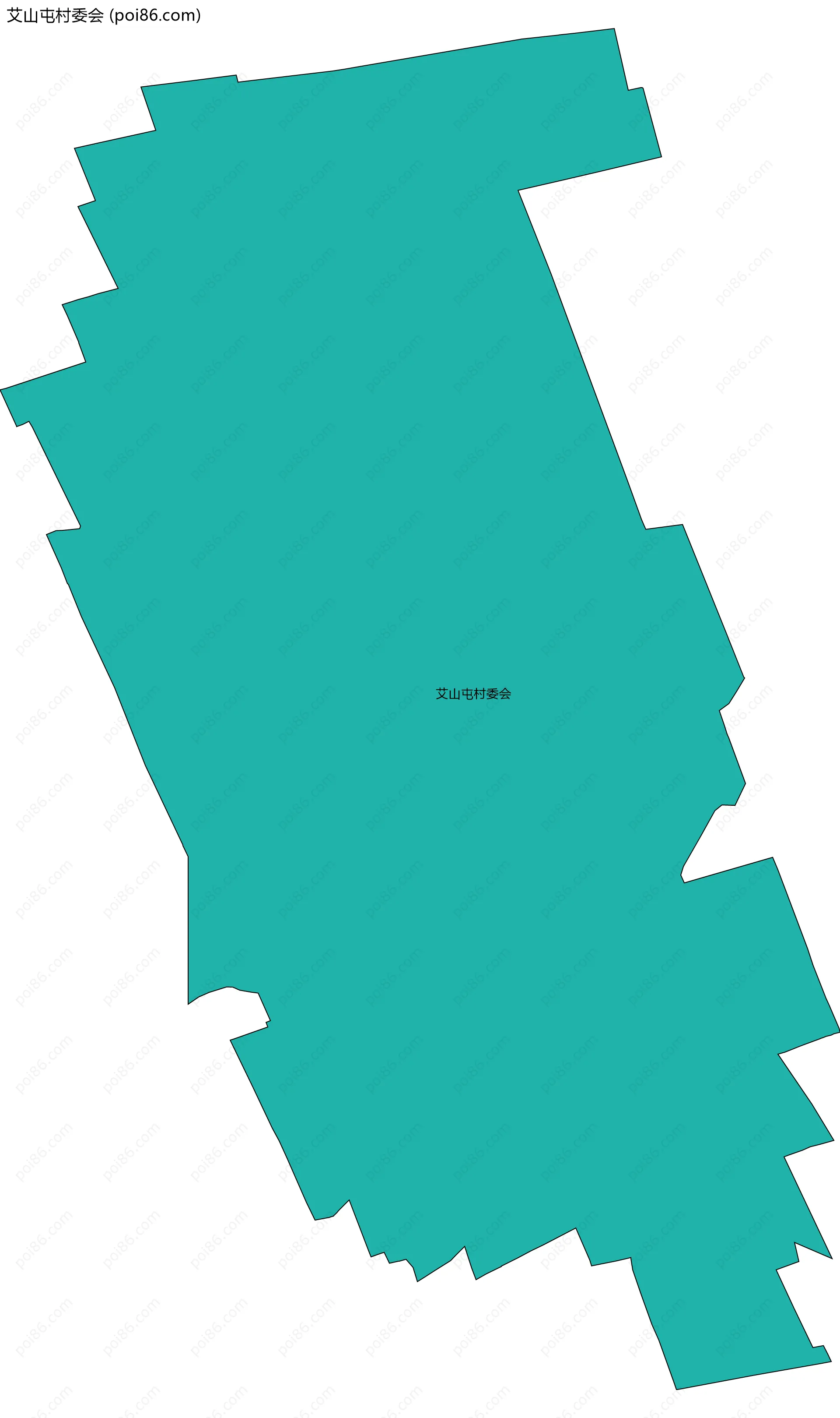 艾山屯村委会边界地图