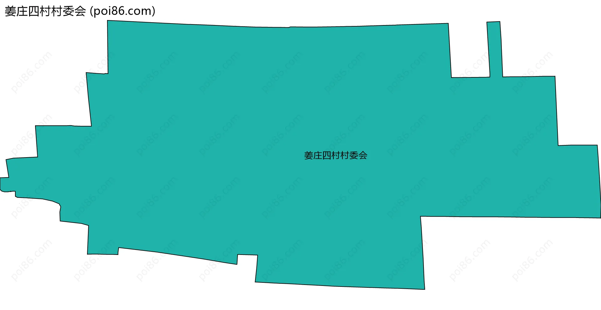 姜庄四村村委会边界地图