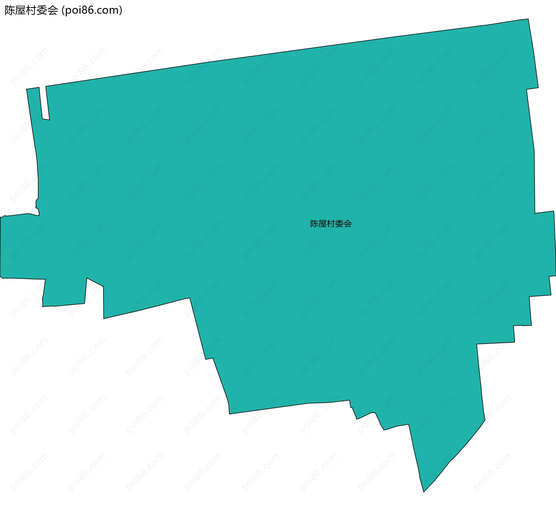 陈屋村委会边界地图