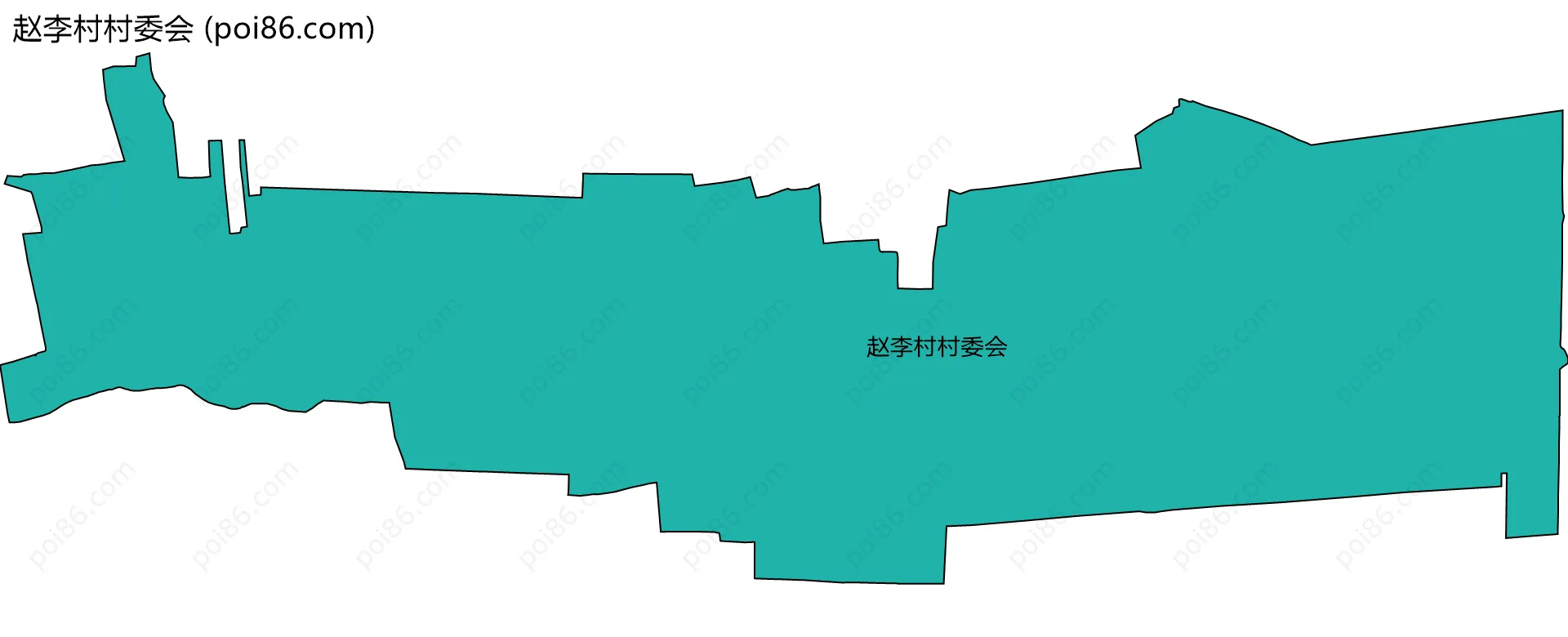赵李村村委会边界地图