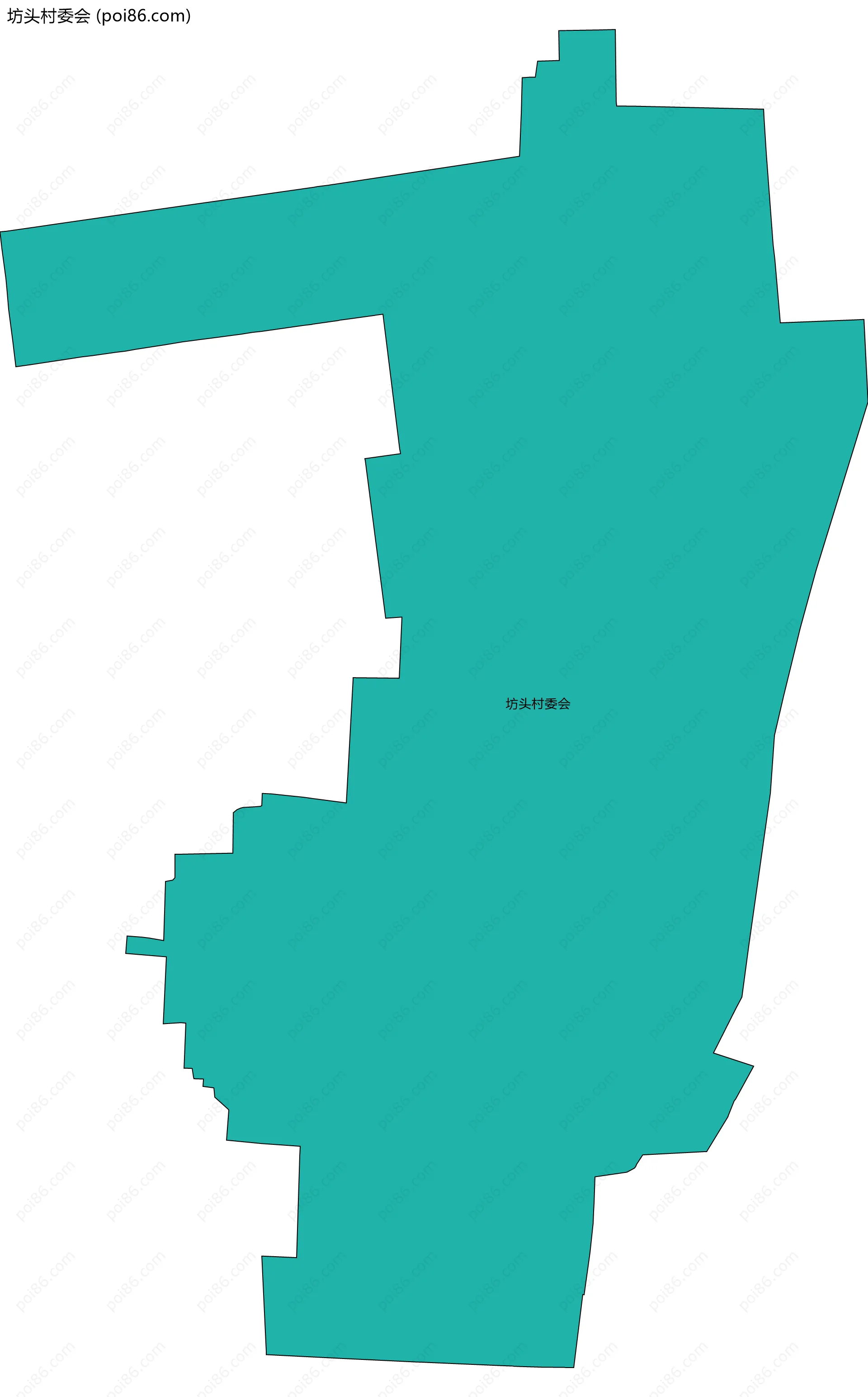 坊头村委会边界地图
