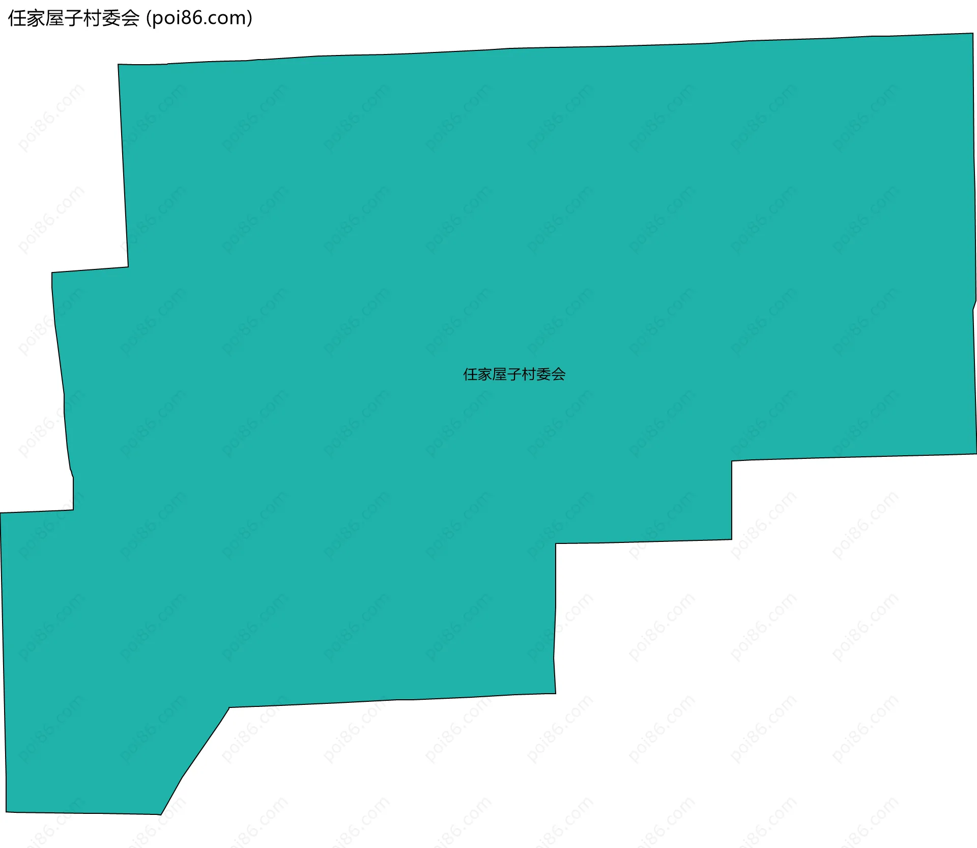 任家屋子村委会边界地图