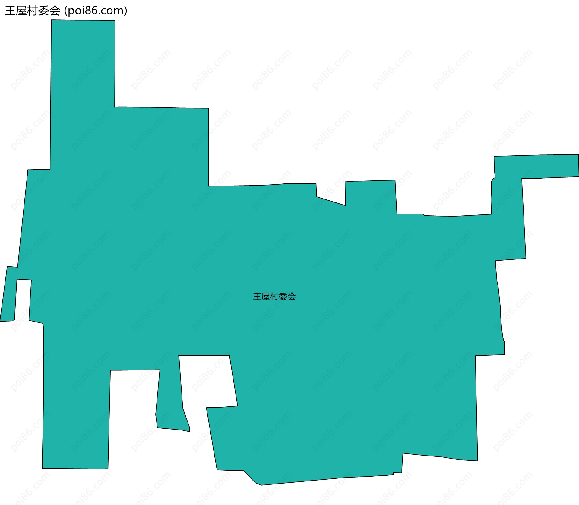 王屋村委会边界地图