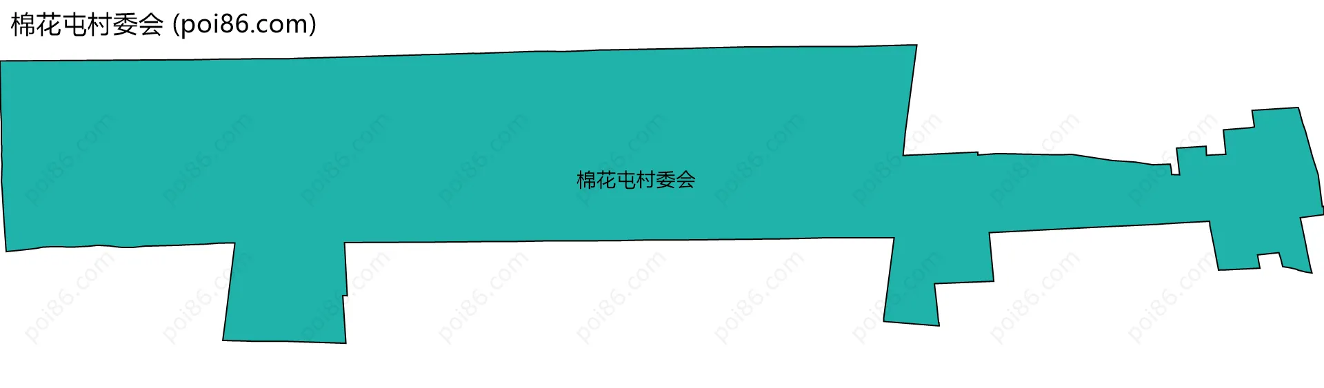 棉花屯村委会边界地图